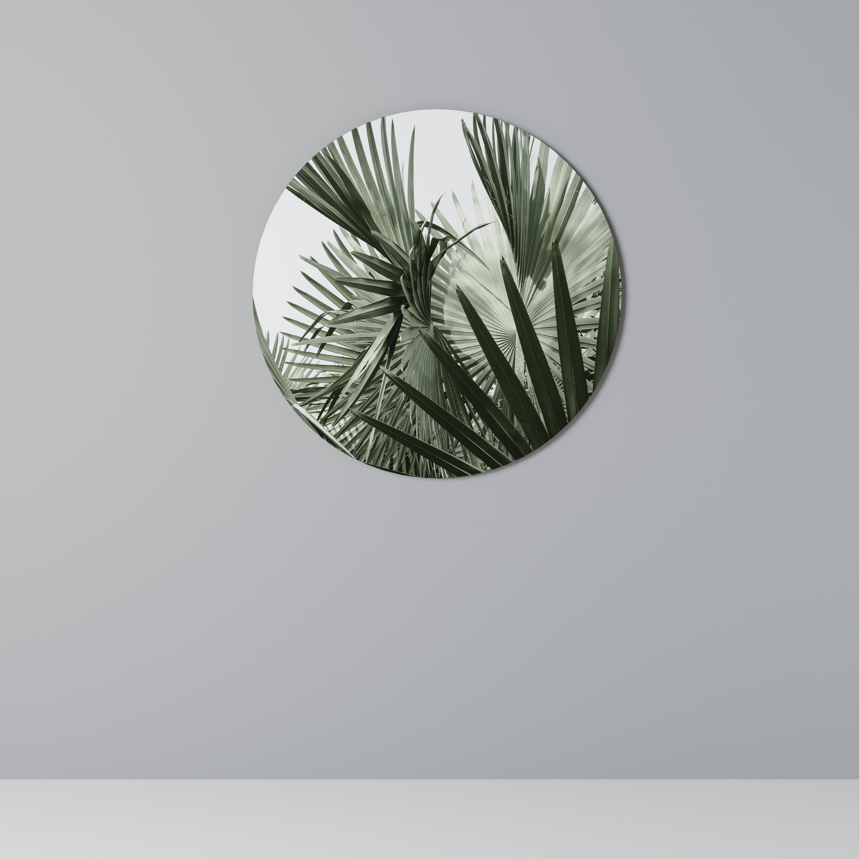 Στρογγυλή Τέχνη Τοίχου PALM PARADISE