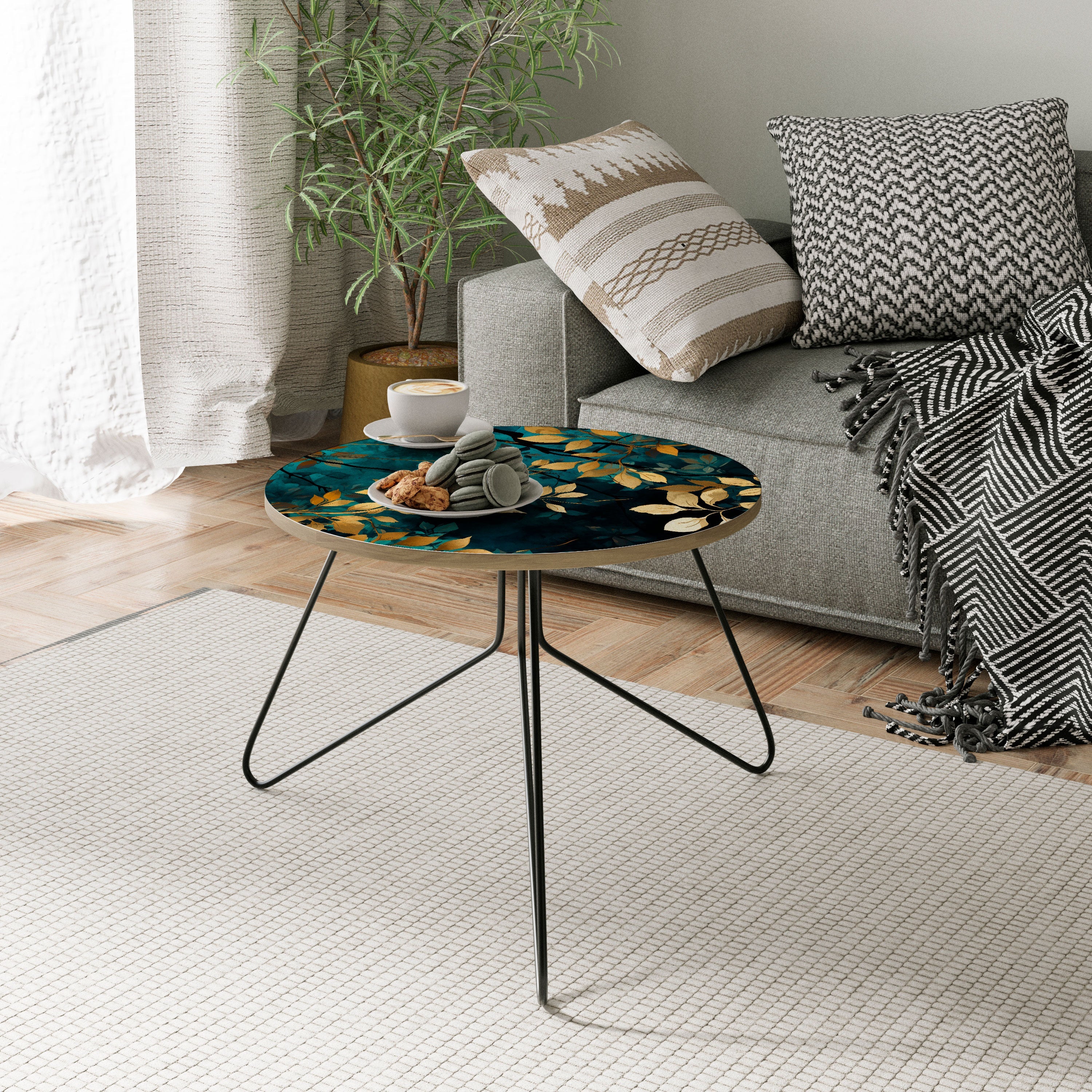LUSH TURQUOISE Coffee Table 60