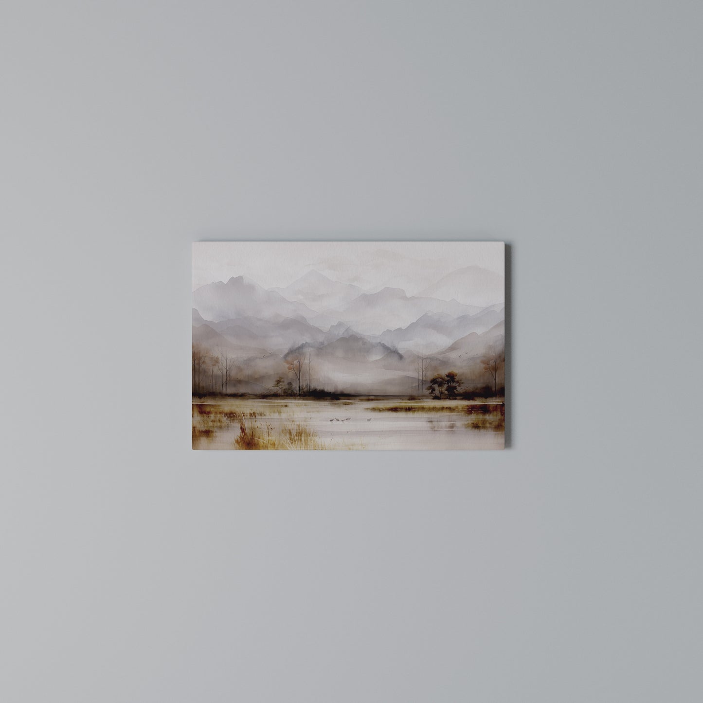 MISTY HORIZONS UNVEILED Horizontal Canvas Print