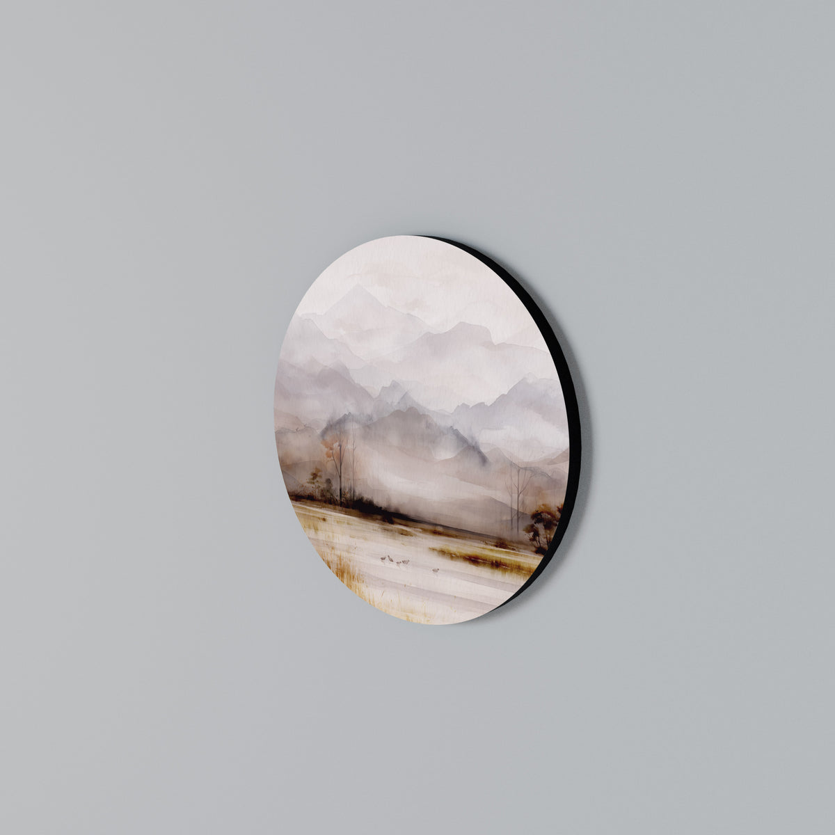 MISTY HORIZONS UNVEILED Στρογγυλός πίνακας ζωγραφικής