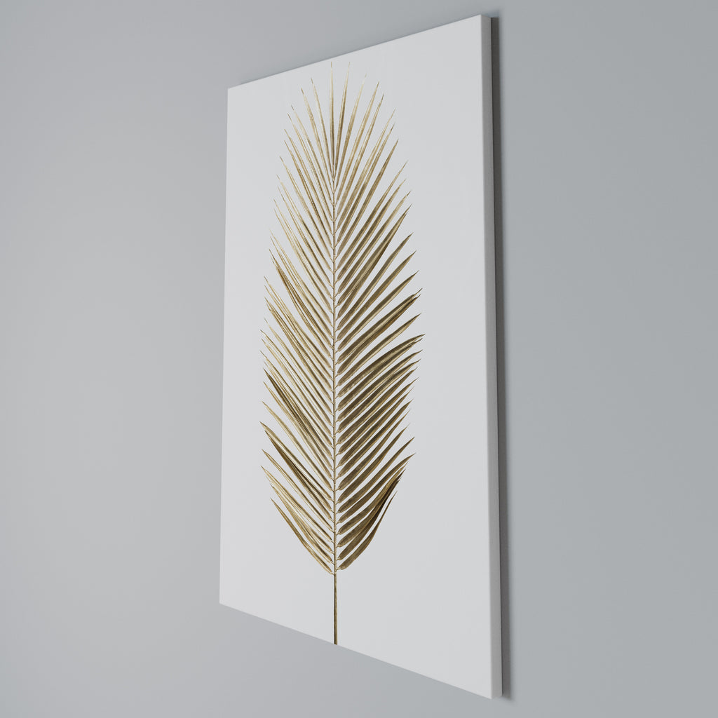 GOLDEN PALM ELEGANCE Κατακόρυφος Πίνακας σε Καμβά
