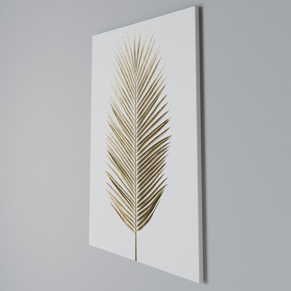 GOLDEN PALM ELEGANCE Κατακόρυφος Πίνακας σε Καμβά
