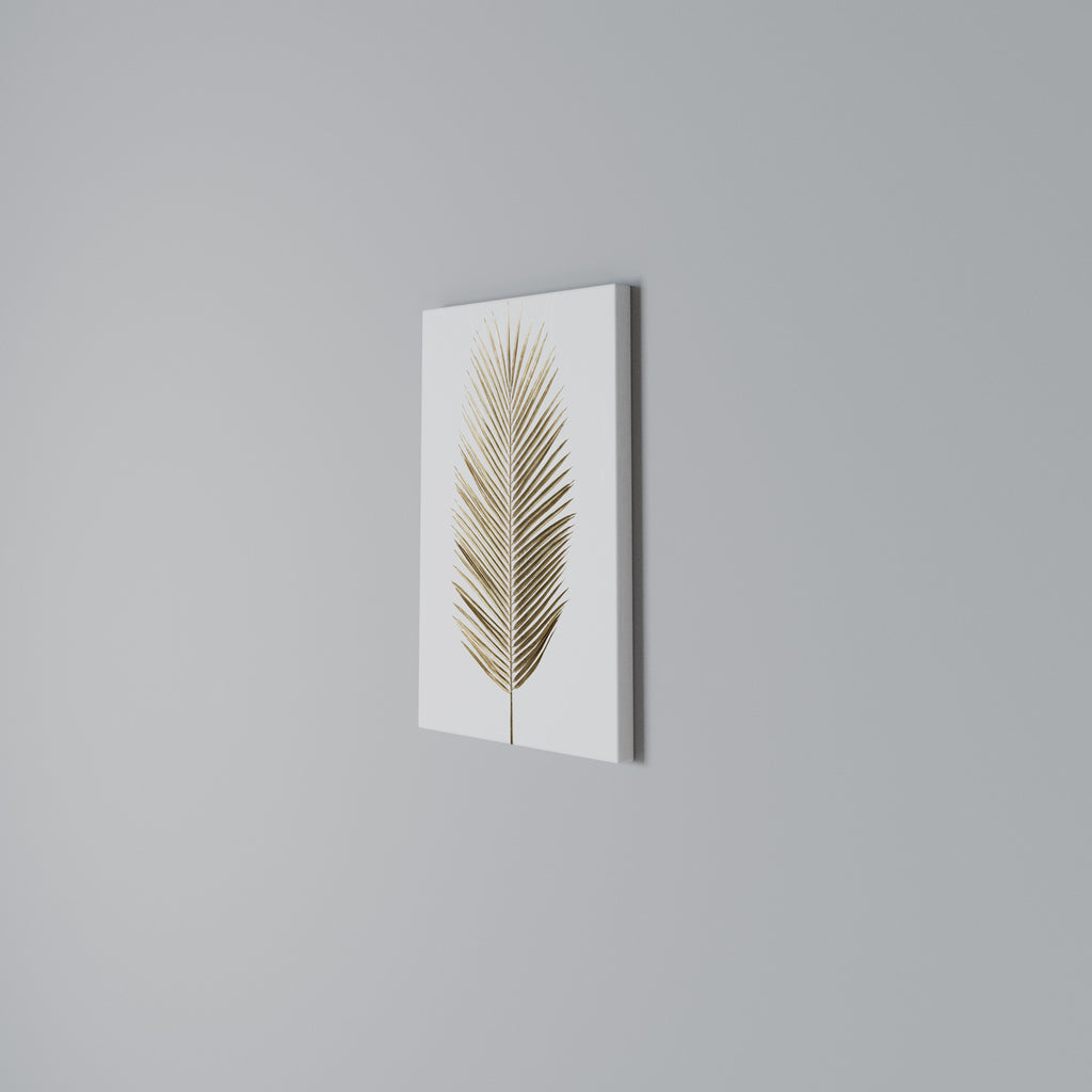 GOLDEN PALM ELEGANCE Κατακόρυφος Πίνακας σε Καμβά