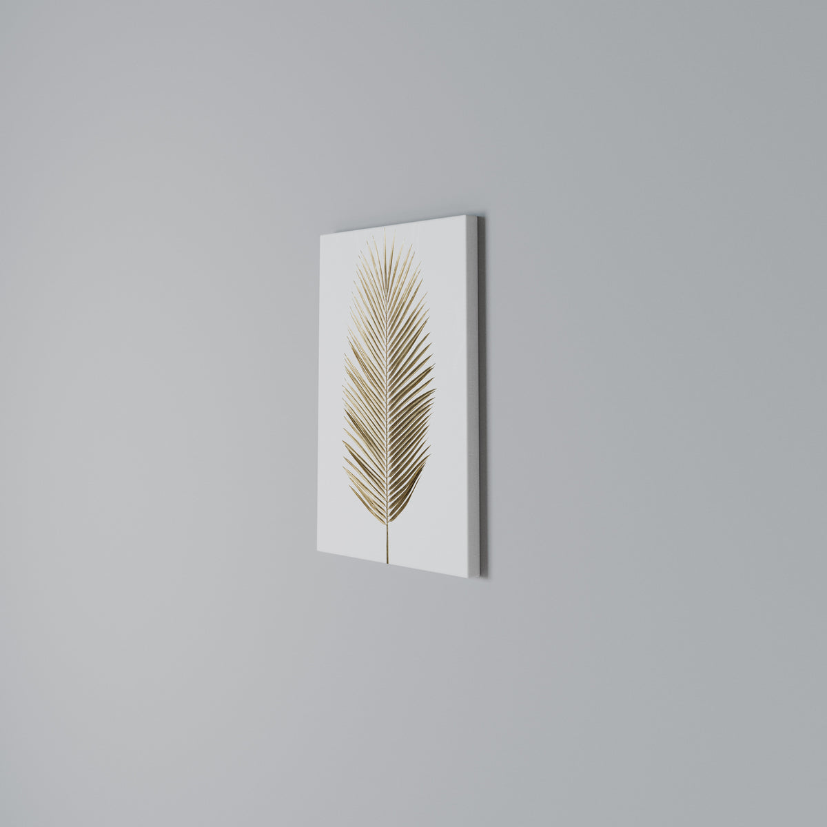 GOLDEN PALM ELEGANCE Κατακόρυφος Πίνακας σε Καμβά