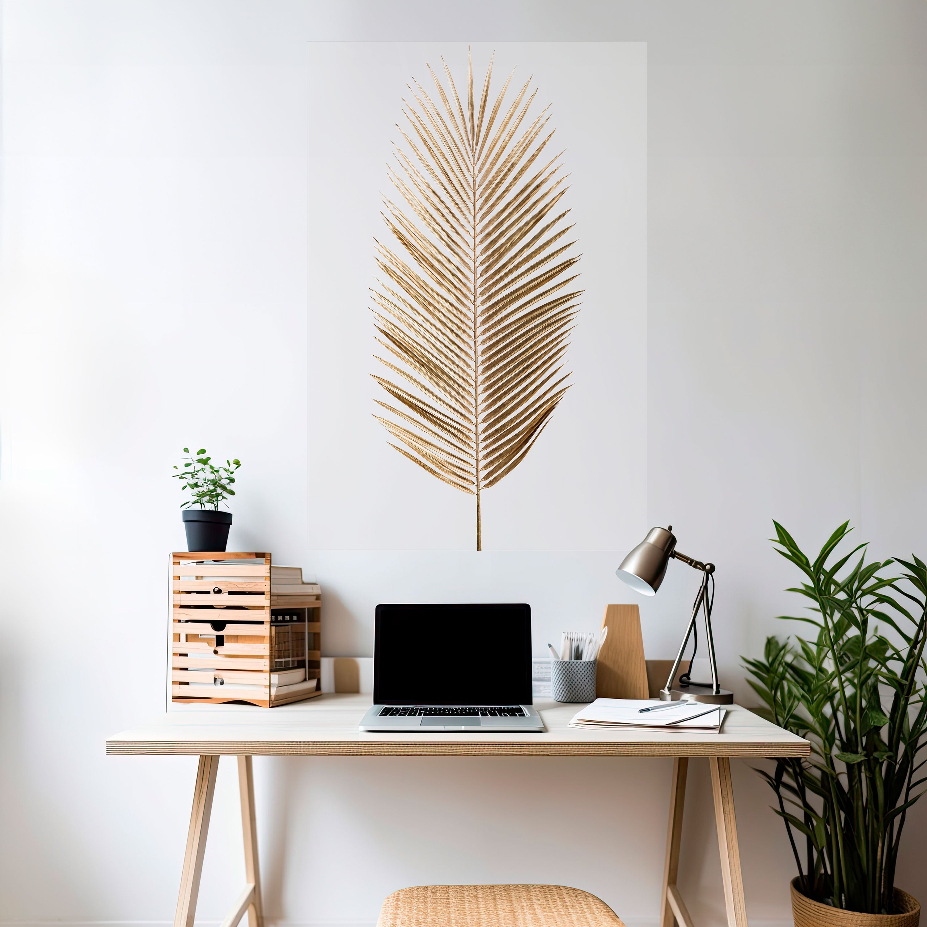 GOLDEN PALM ELEGANCE Αφίσα με κόλλα και κολλήματα
