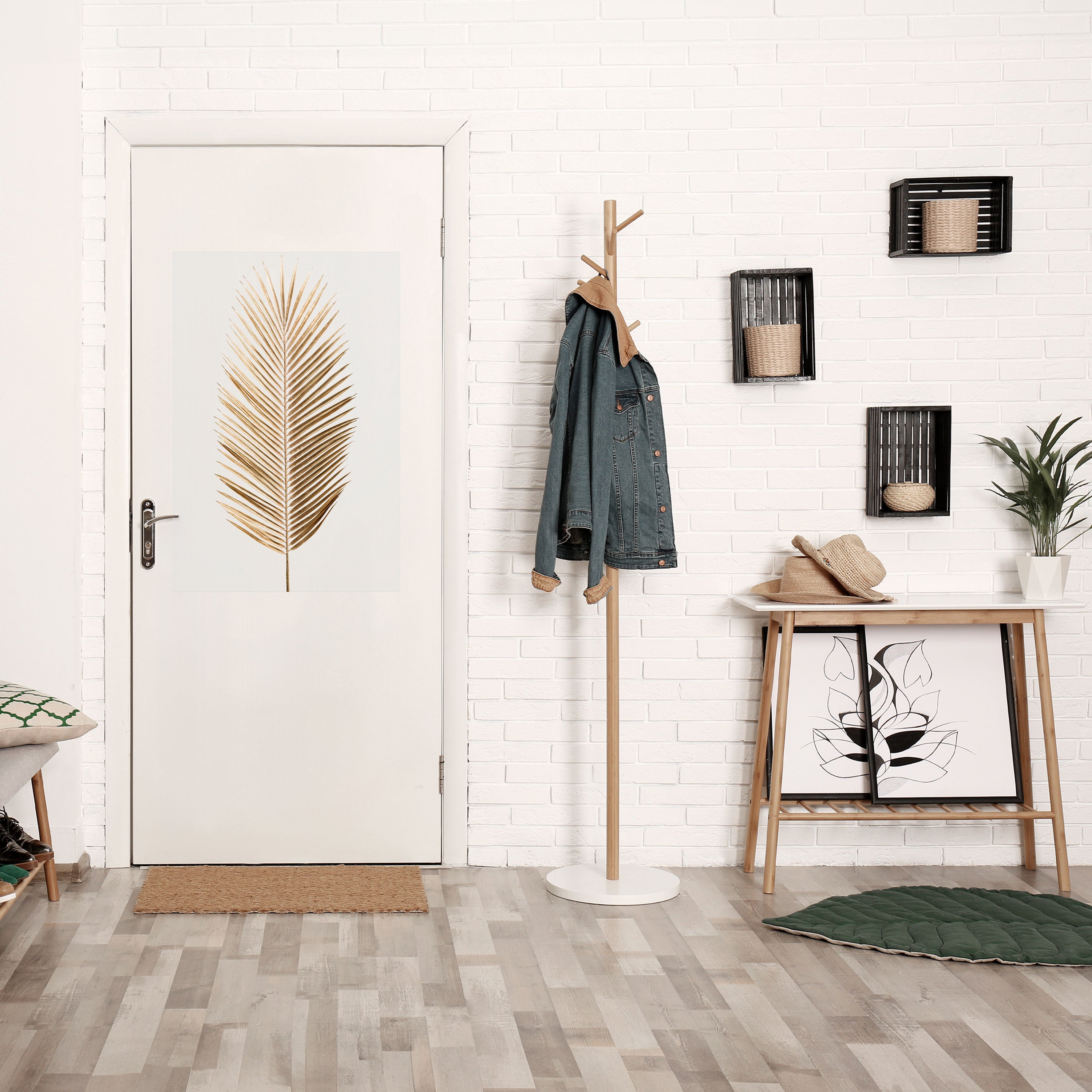 GOLDEN PALM ELEGANCE Αφίσα με κόλλα και κολλήματα