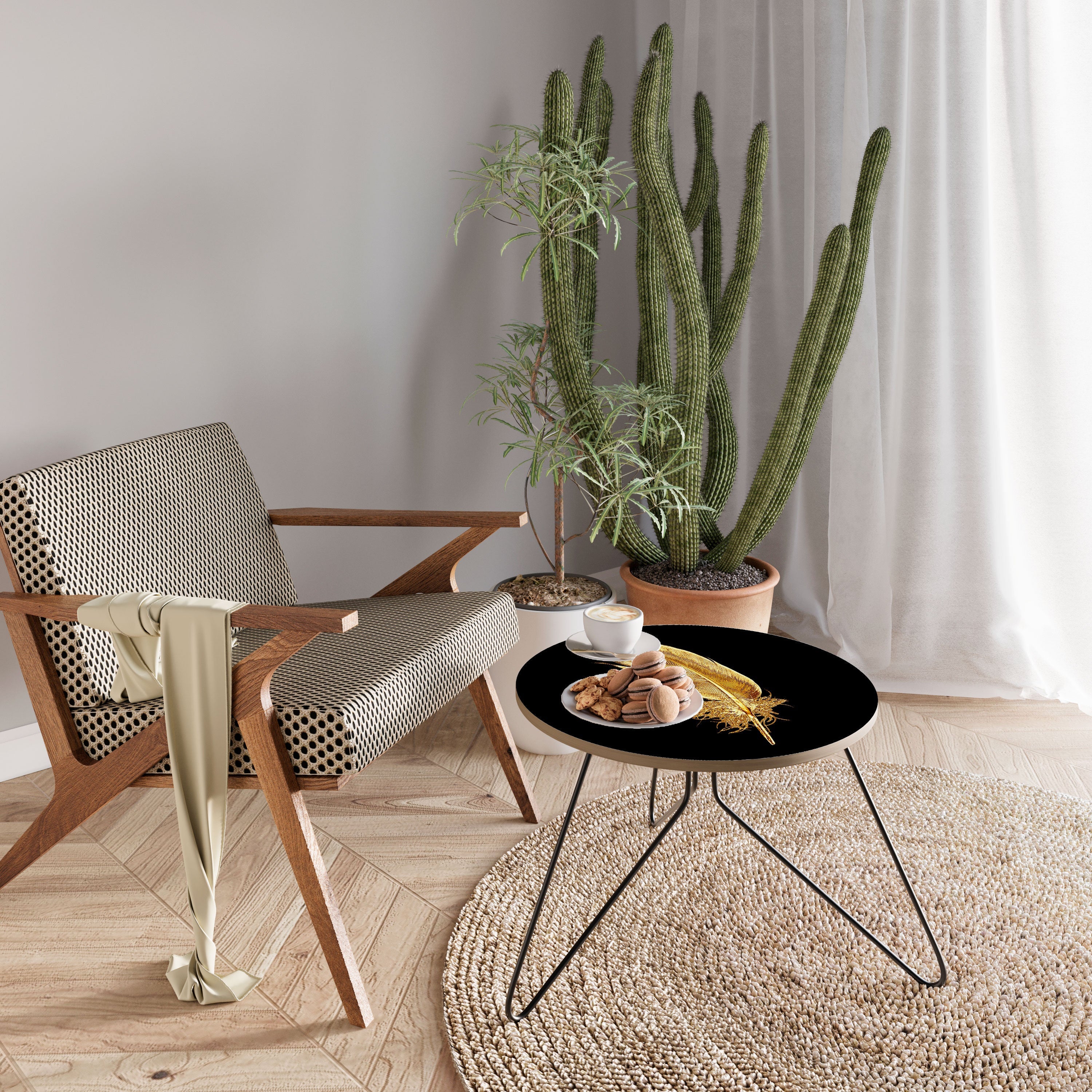 SHIMMERING FEATHER GRACE Coffee Table 60