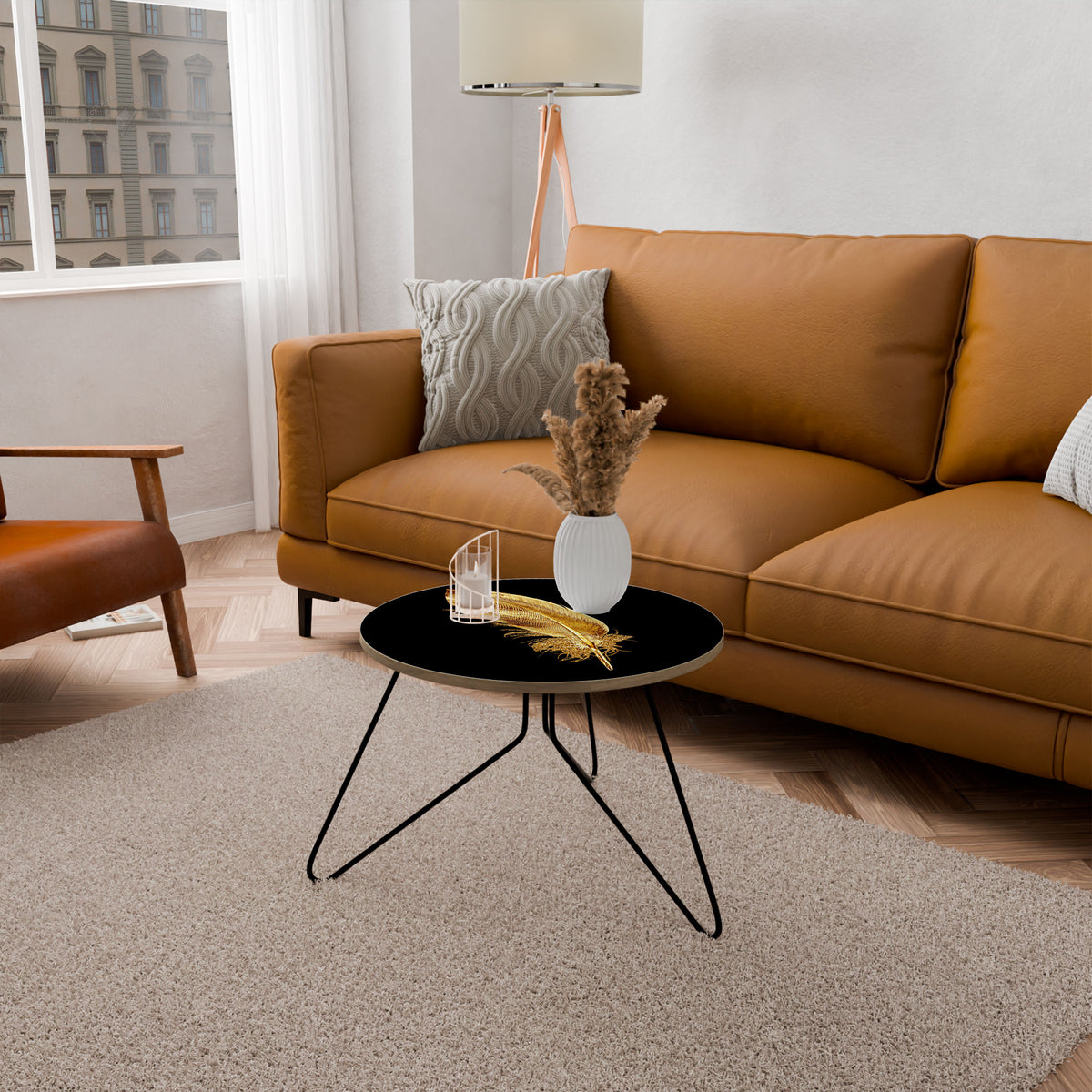 SHIMMERING FEATHER GRACE Coffee Table