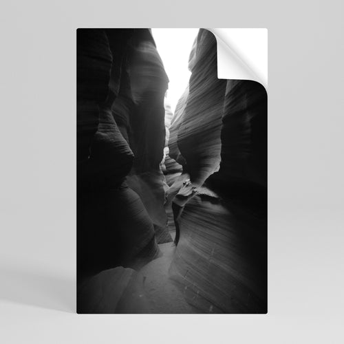 TIME'S WHISPERING CANYON Αυτοκόλλητη Αφίσα κάθετη
