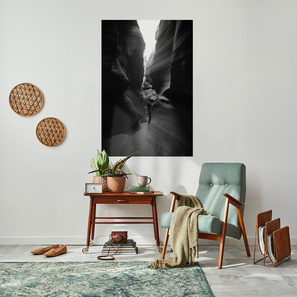 TIME'S WHISPERING CANYON Peel and Stick Vertical Poster