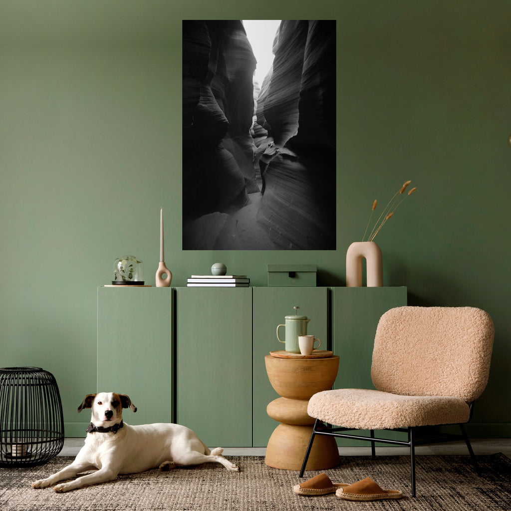 TIME'S WHISPERING CANYON Peel and Stick Vertical Poster