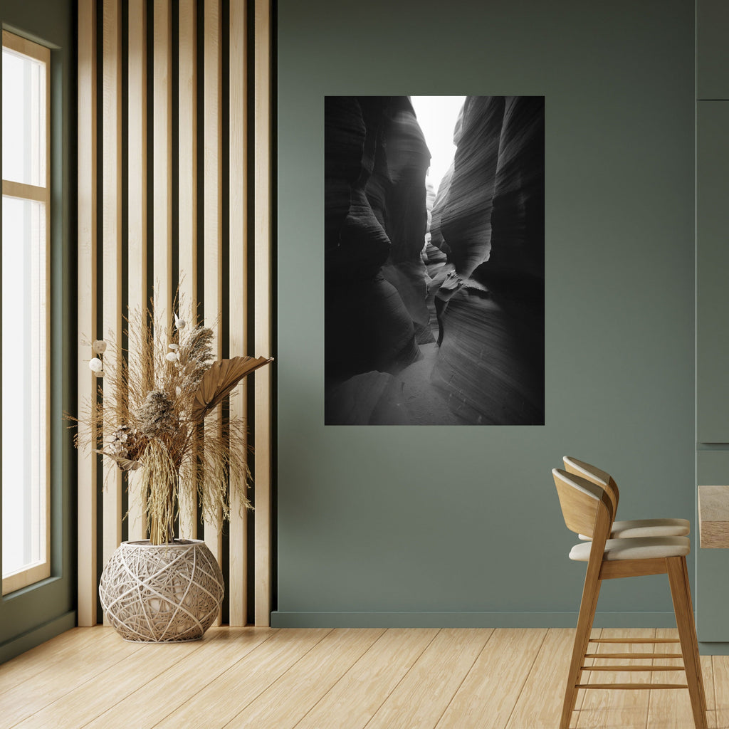 TIME'S WHISPERING CANYON Peel and Stick Vertical Poster