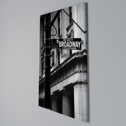 BROADWAY SIGN Κατακόρυφος Πίνακας σε Καμβά