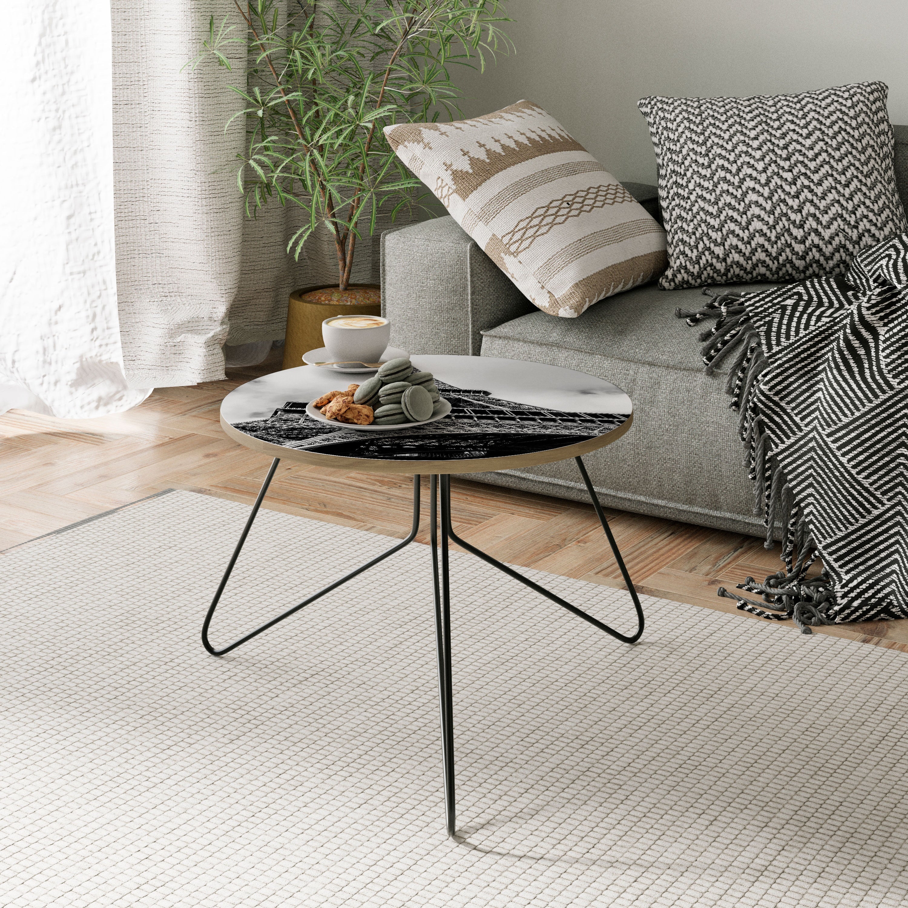 MONOCHROME PARISIAN ICON Coffee Table 60