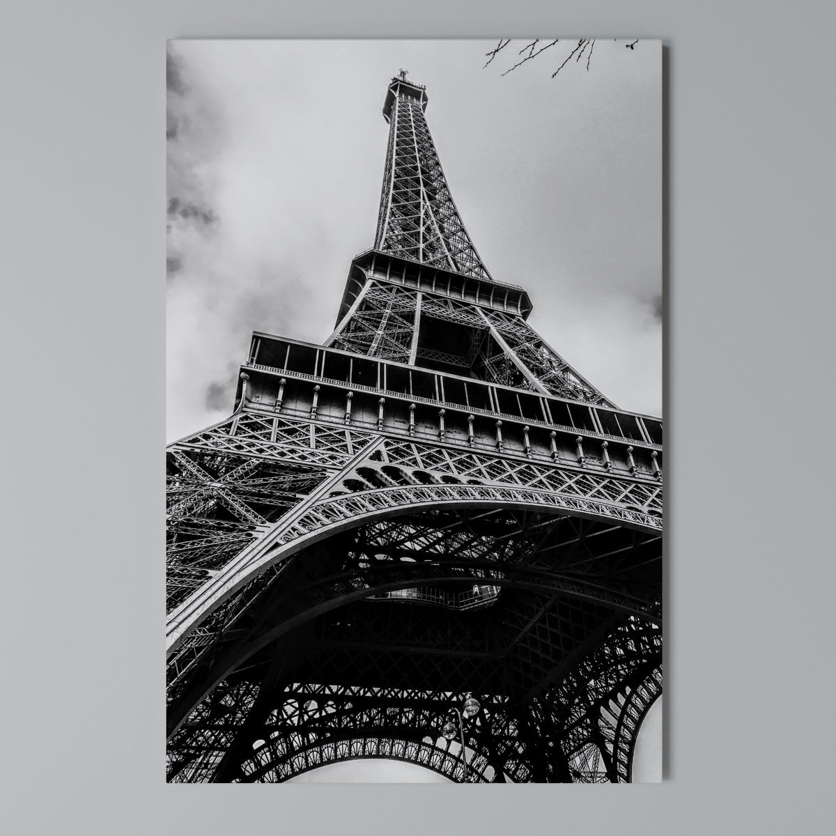 MONOCHROME PARISIAN ICON Κατακόρυφος Πίνακας σε Καμβά