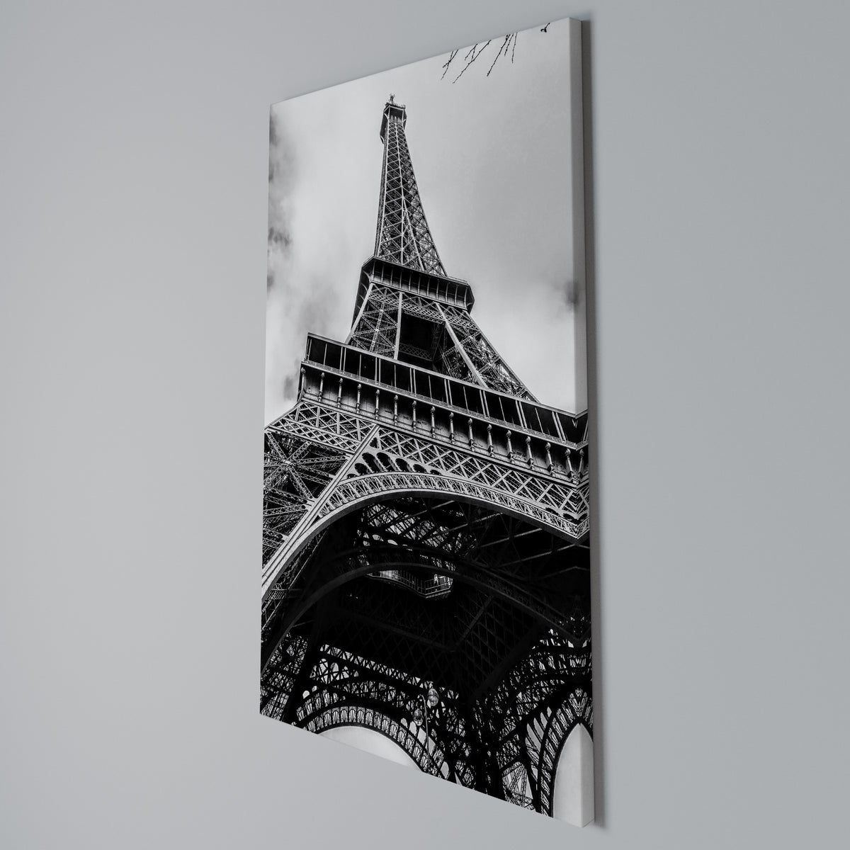 MONOCHROME PARISIAN ICON Κατακόρυφος Πίνακας σε Καμβά