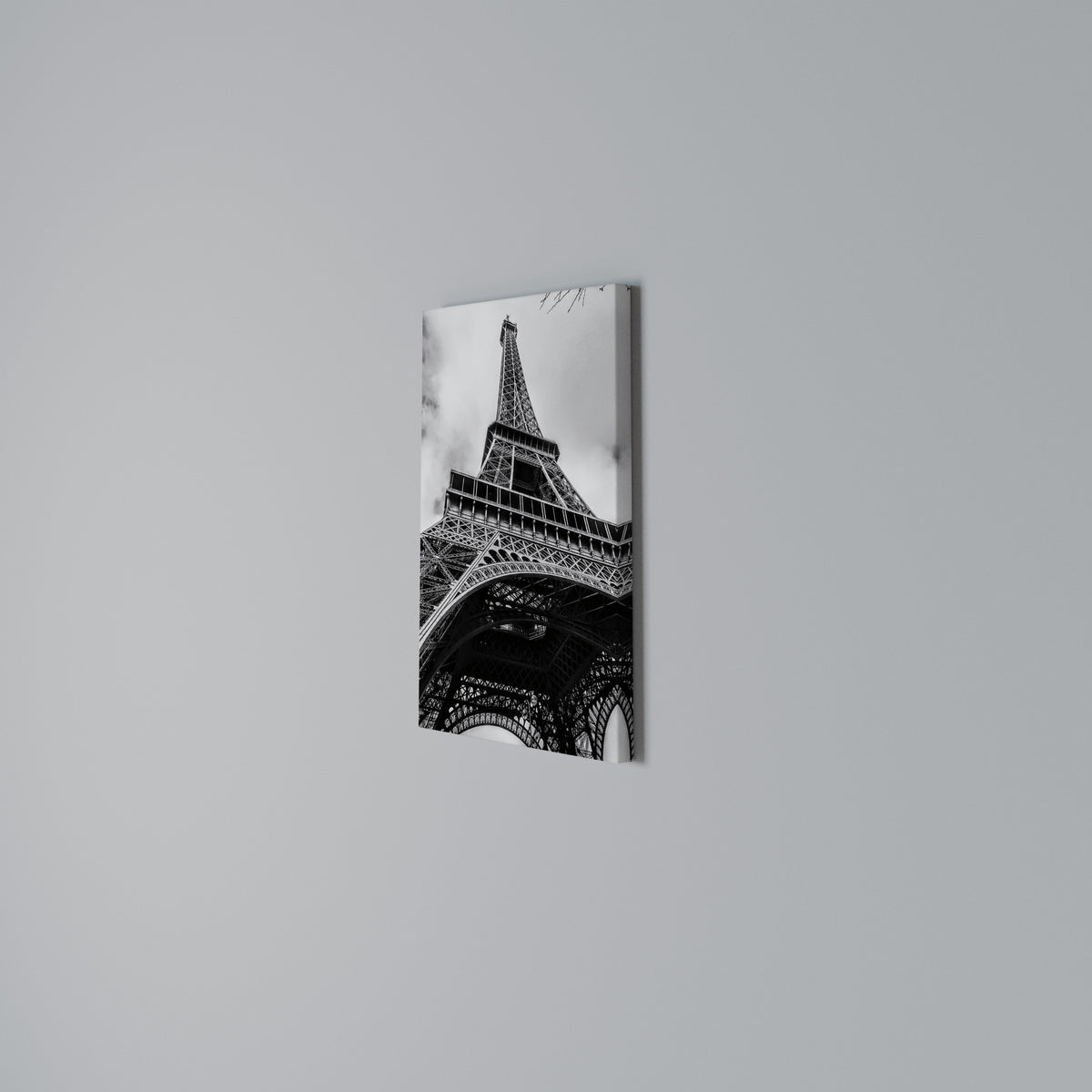 MONOCHROME PARISIAN ICON Κατακόρυφος Πίνακας σε Καμβά