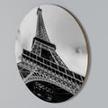 MONOCHROME PARISIAN ICON Στρογγυλός πίνακας ζωγραφικής
