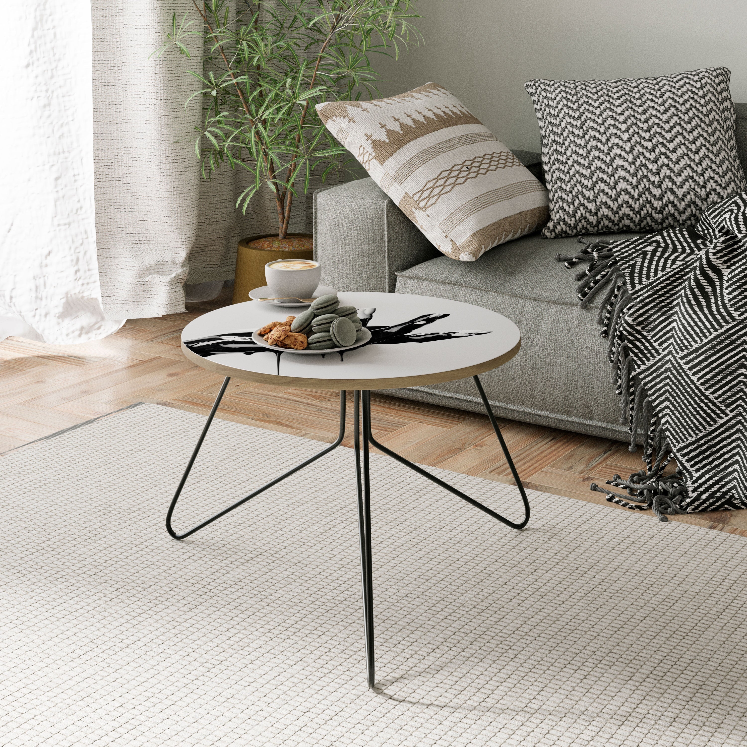 BLACK VISCOSITY Coffee Table 60