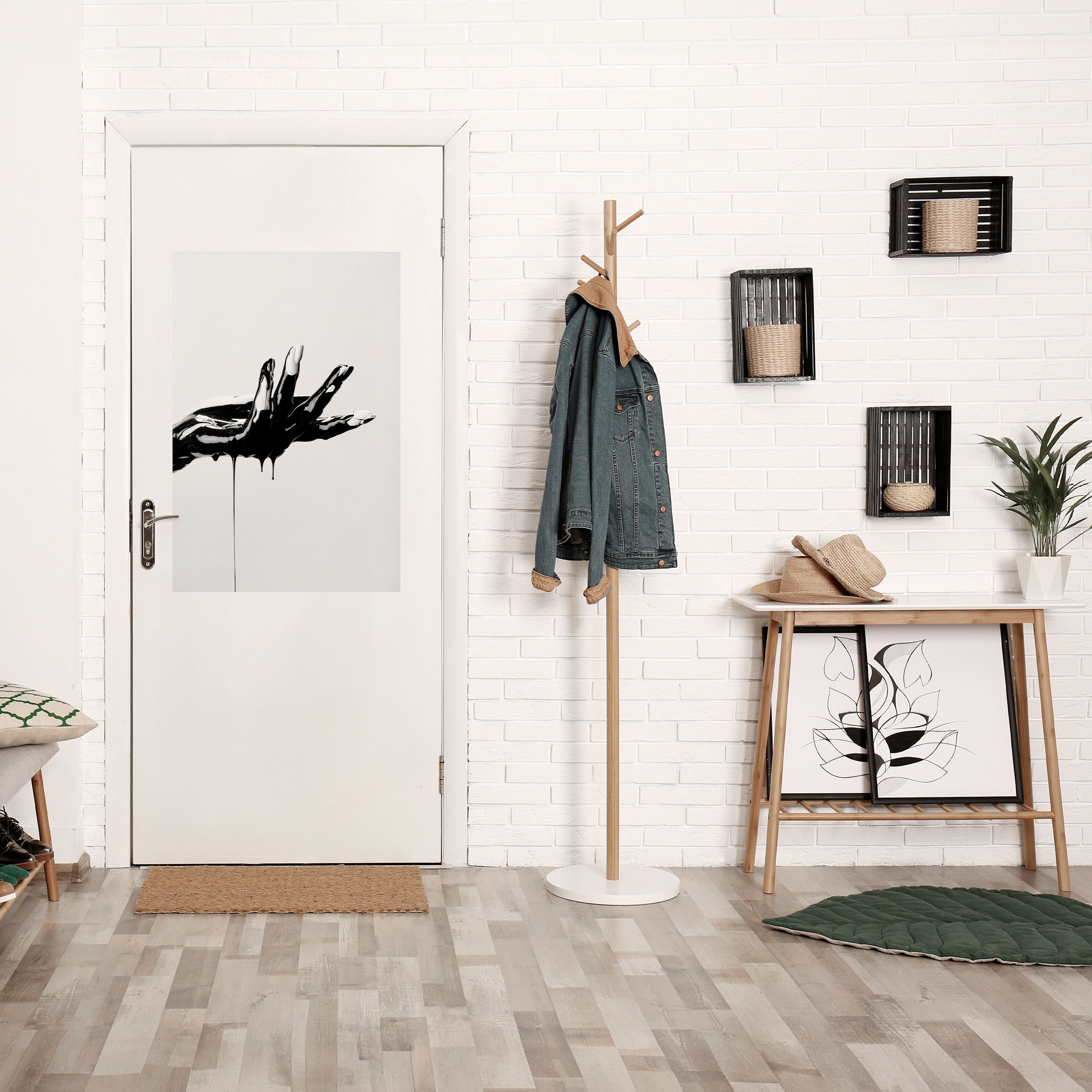 BLACK VISCOSITY Peel and Stick Vertical Poster