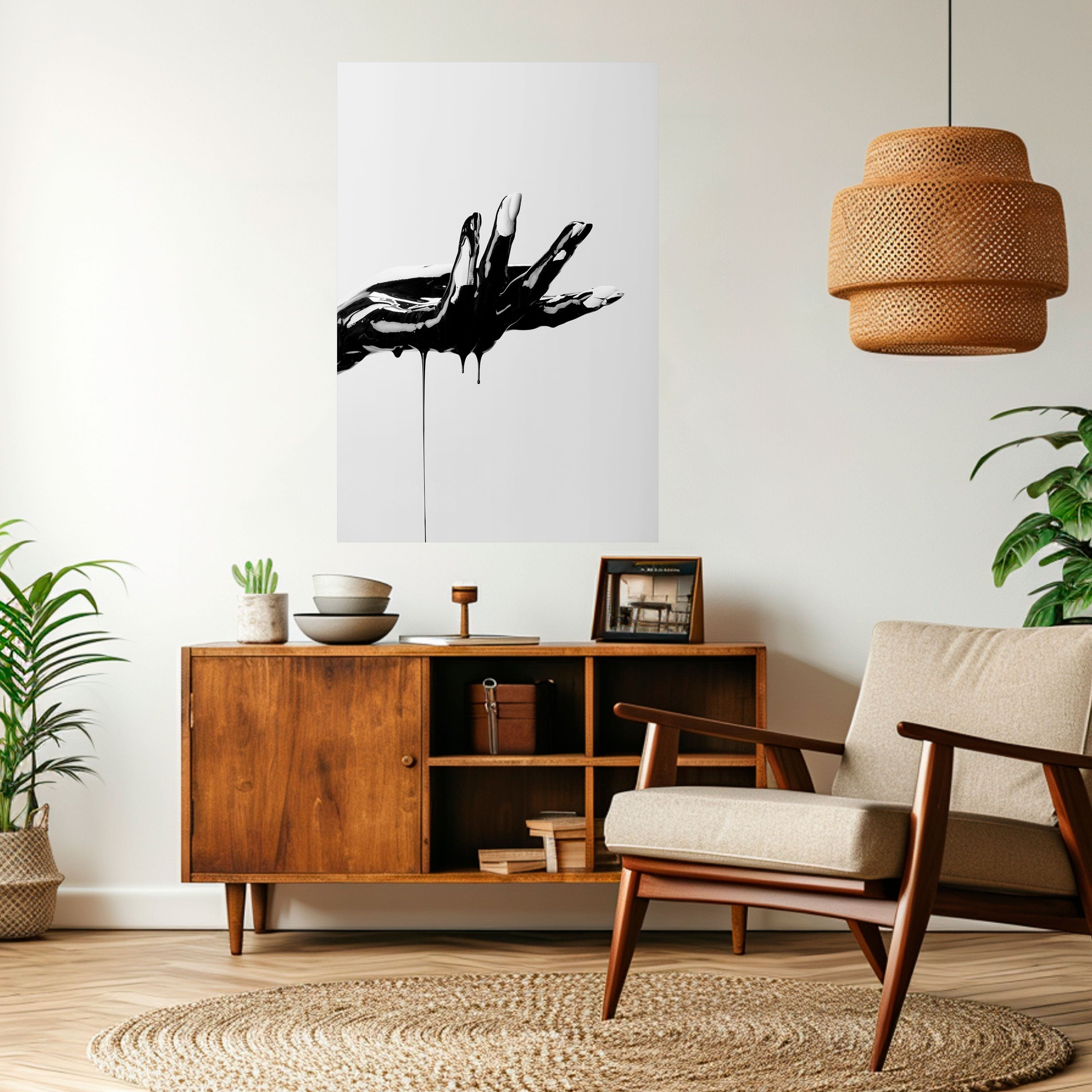 BLACK VISCOSITY Peel and Stick Vertical Poster
