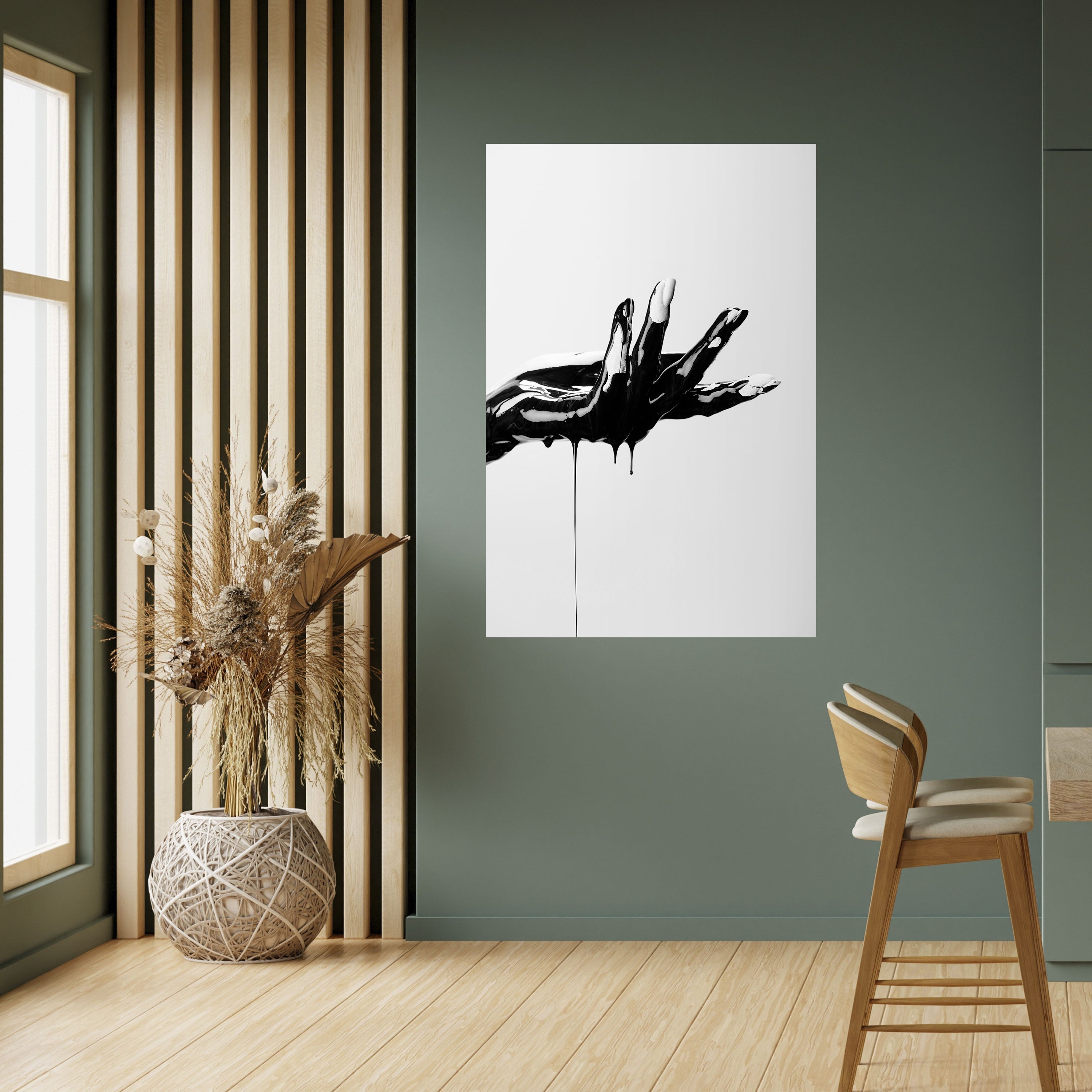 BLACK VISCOSITY Peel and Stick Vertical Poster