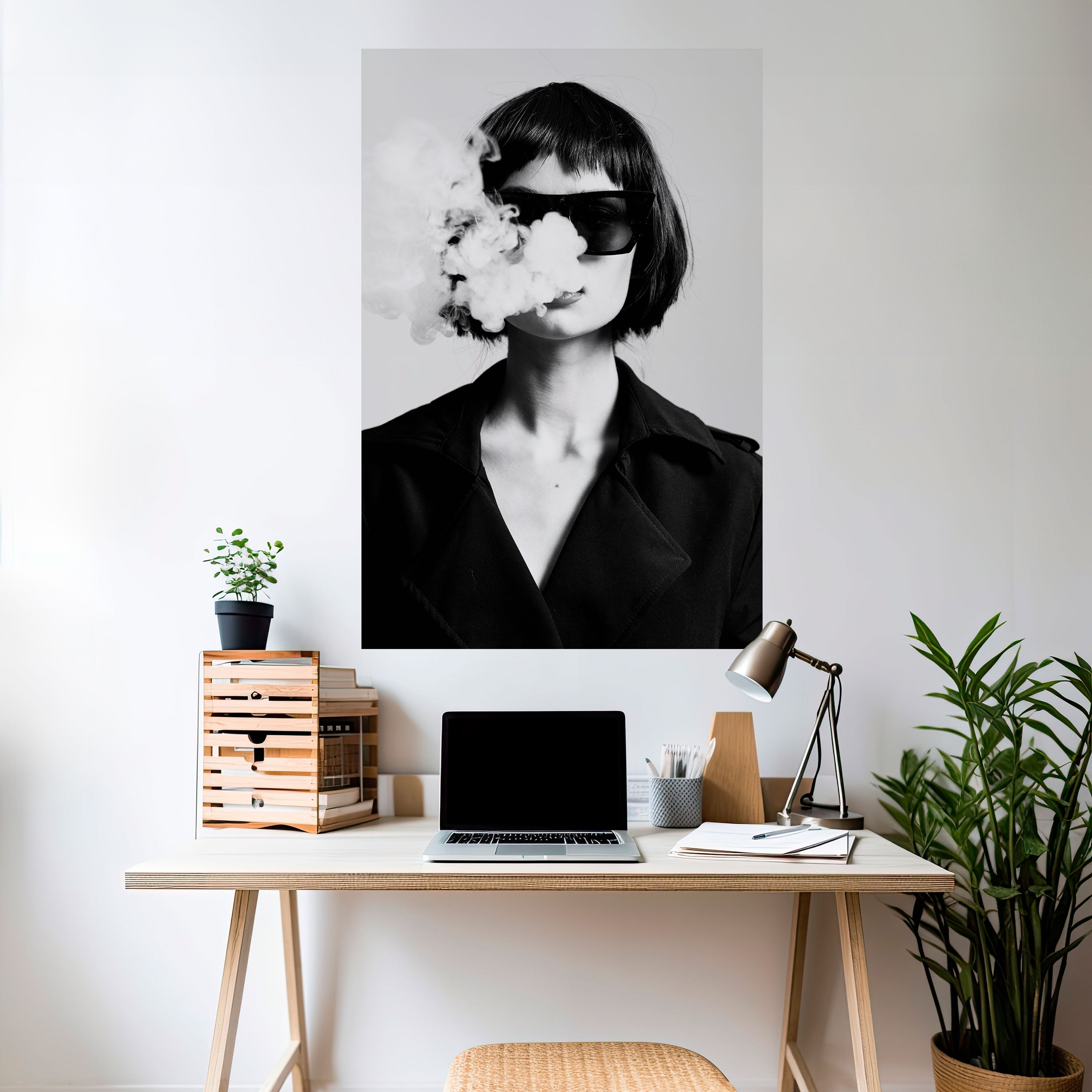 SMOKY BELLE Peel and Stick Vertical Poster
