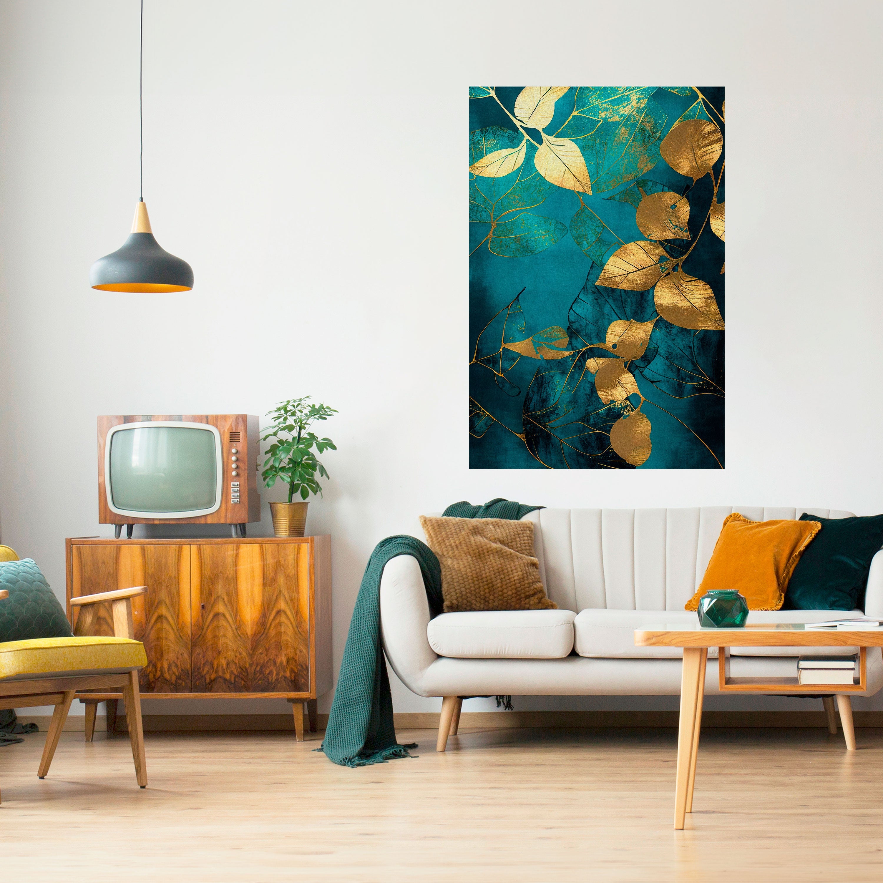FOLIAGE FANTASIA Peel and Stick Vertical Poster