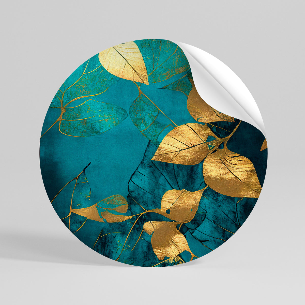 FOLIAGE FANTASIA Αυτοκόλλητη Αφίσα στρογγυλή