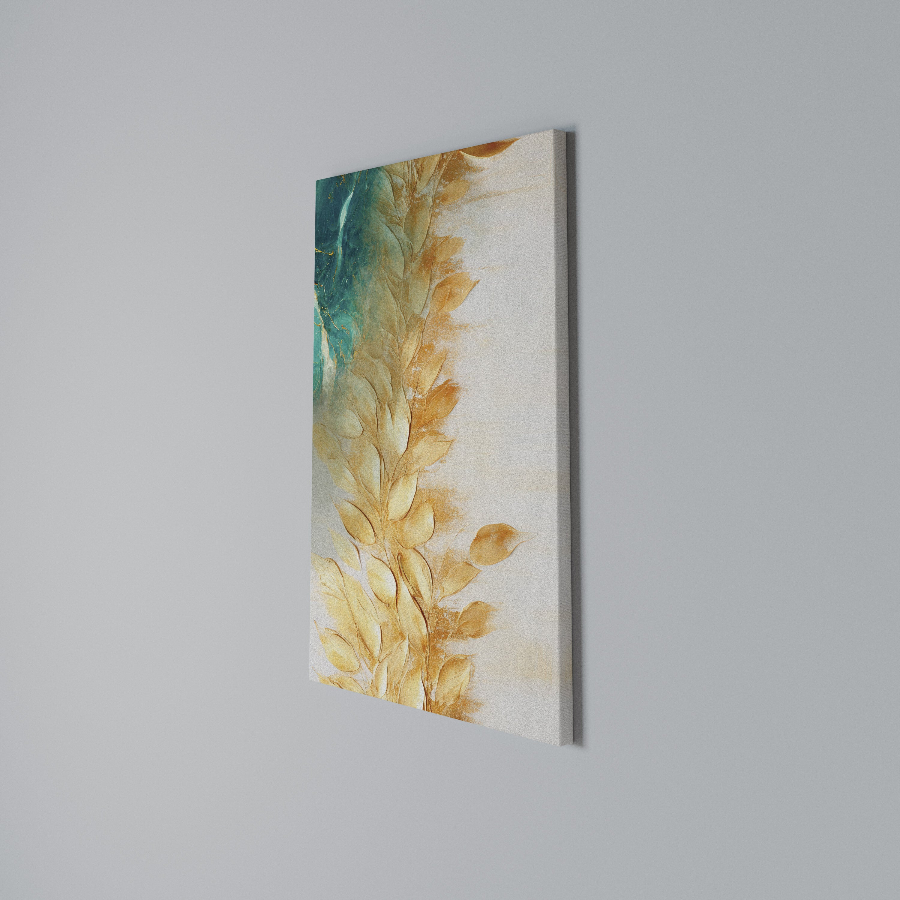 LEAVES IN RADIANCE Vertical Canvas Print