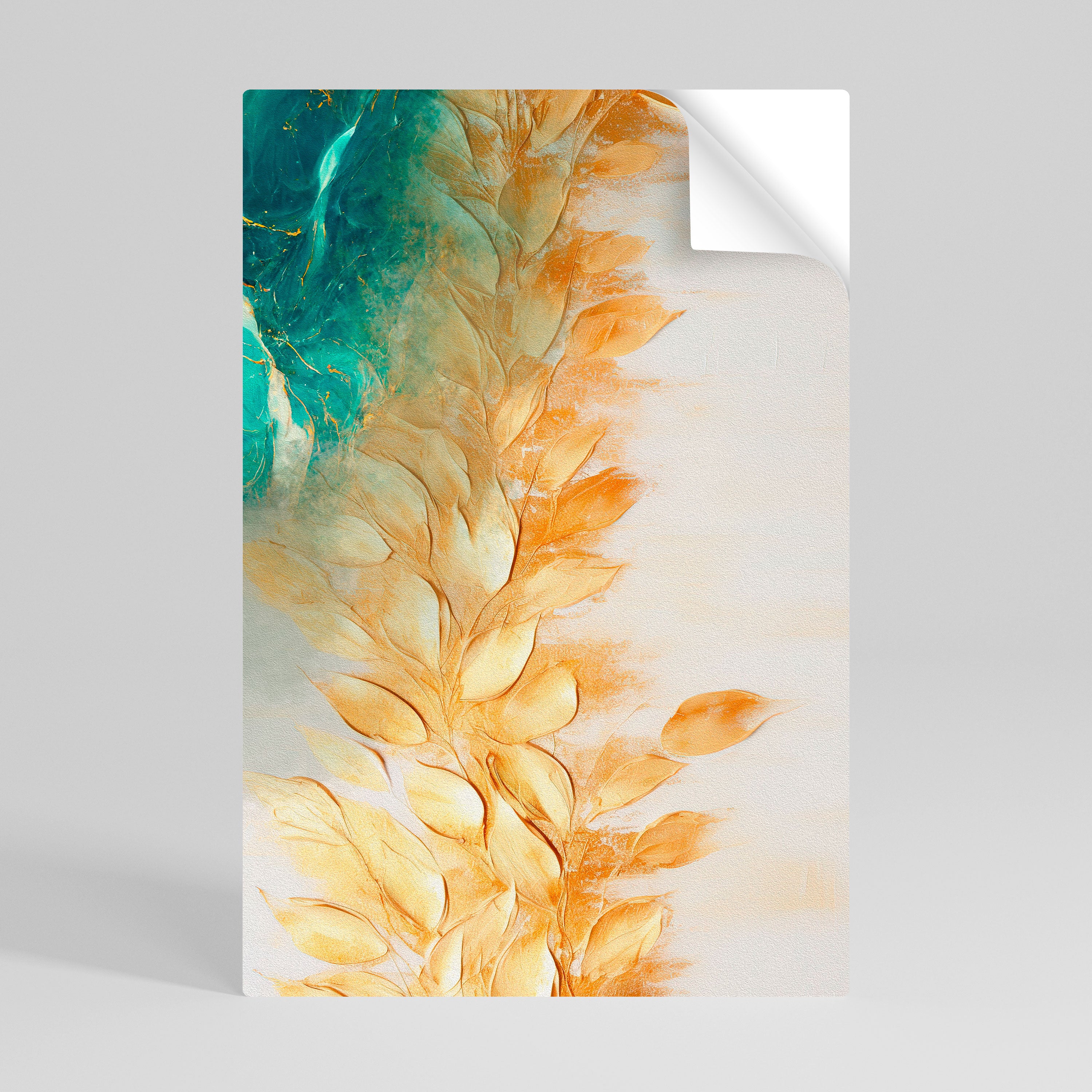 LEAVES IN RADIANCE Αυτοκόλλητη Αφίσα κάθετη