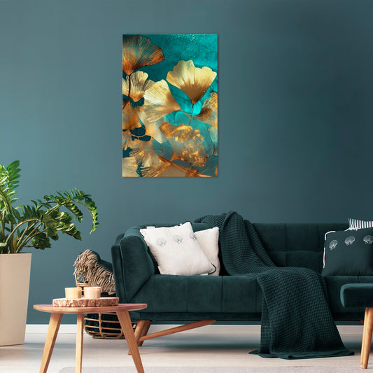 LUMINOUS FOLIAGE Vertical Canvas Print