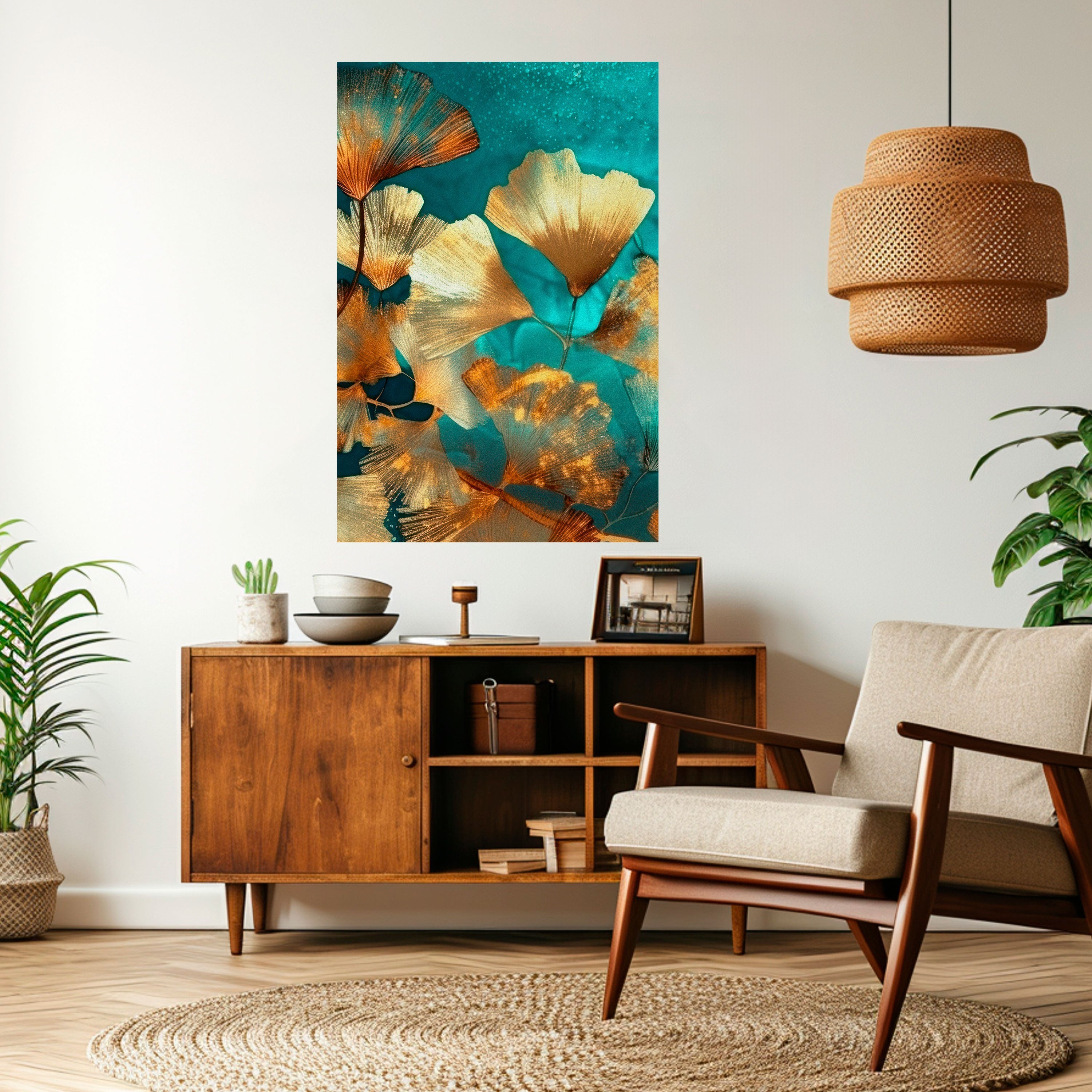 LUMINOUS FOLIAGE Peel and Stick Vertical Poster