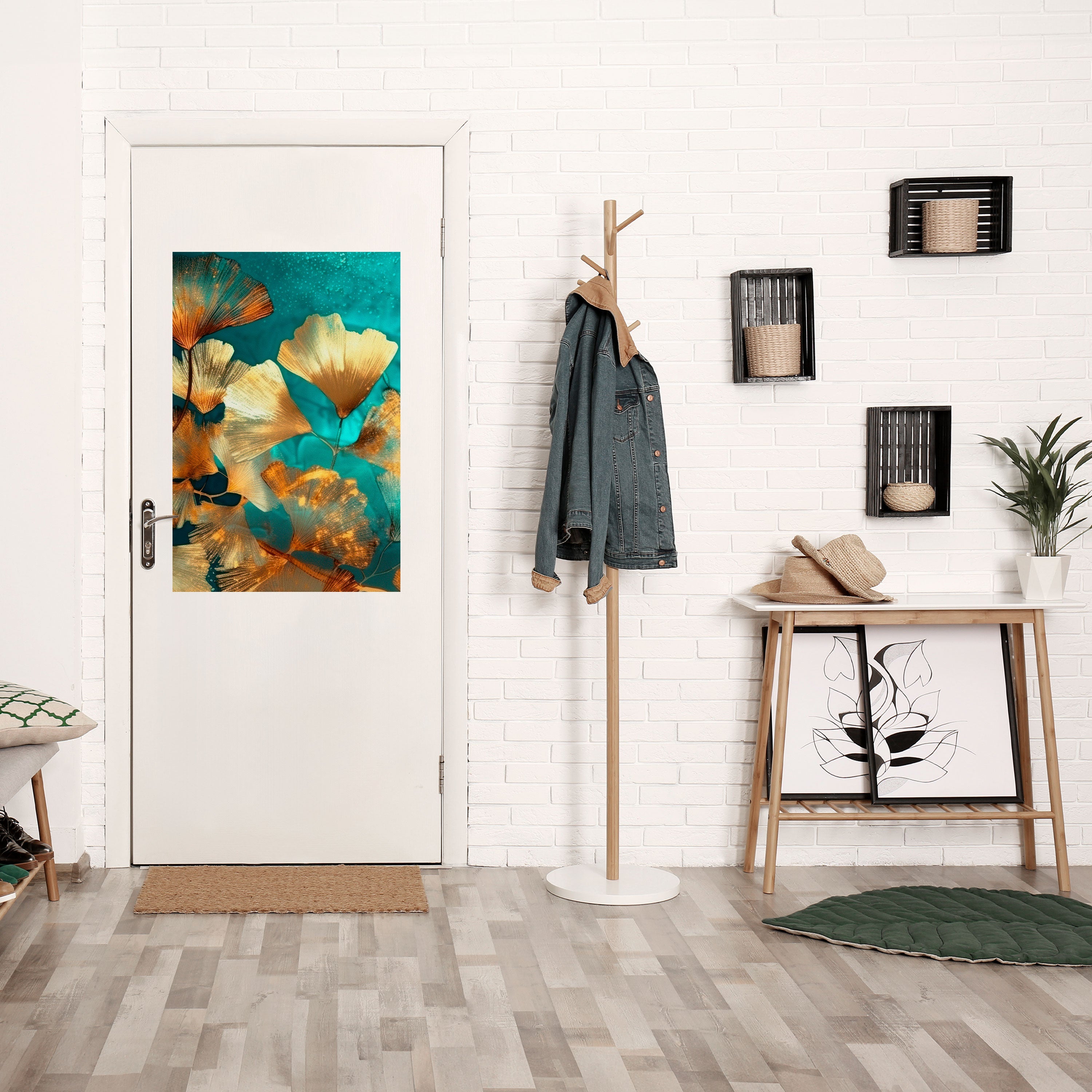 LUMINOUS FOLIAGE Peel and Stick Vertical Poster