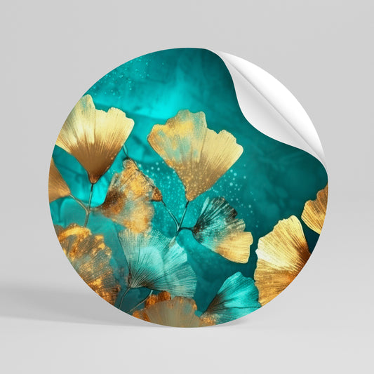 LUMINOUS FOLIAGE Αυτοκόλλητη Αφίσα στρογγυλή