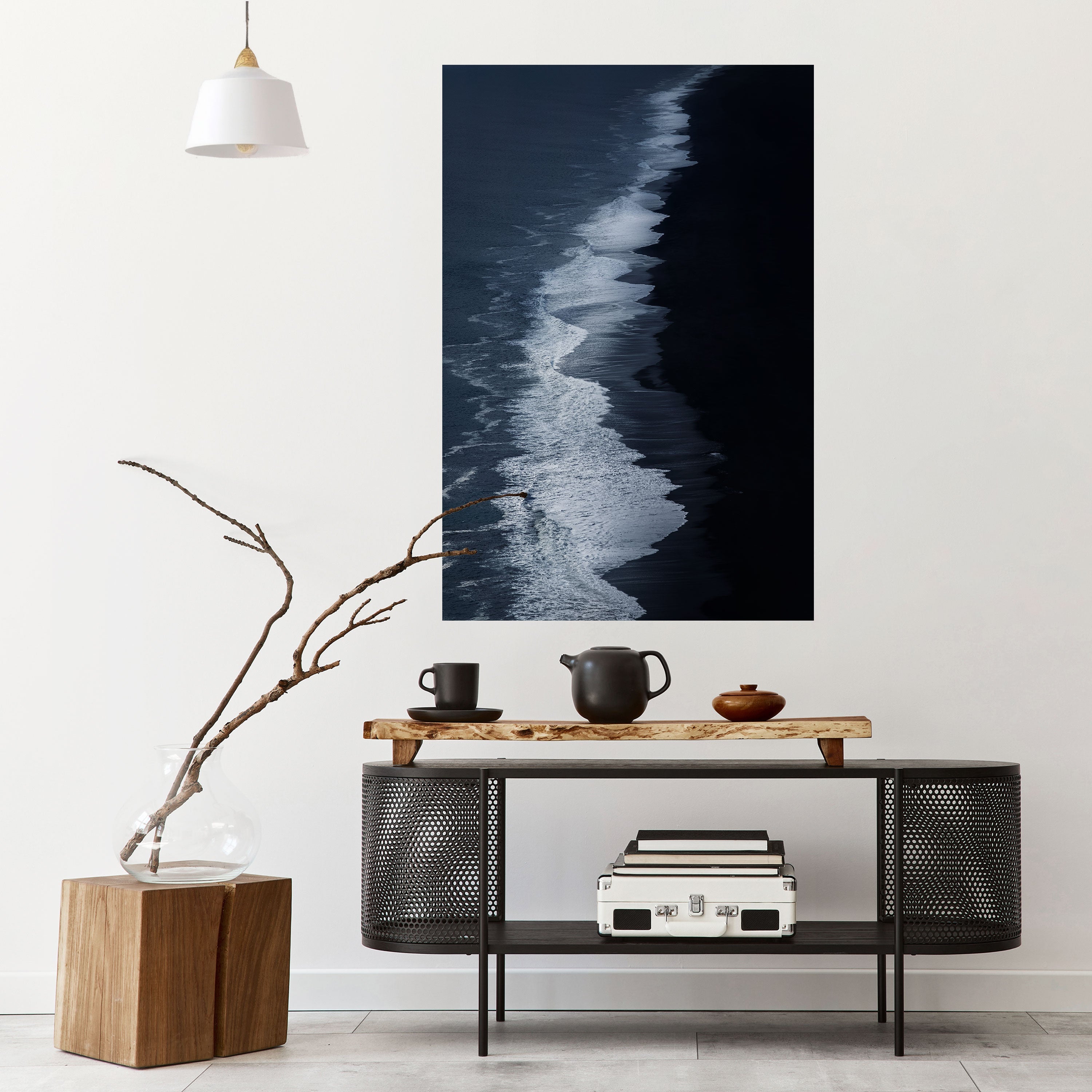 OCEAN'S WHISPER Peel and Stick Vertical Poster