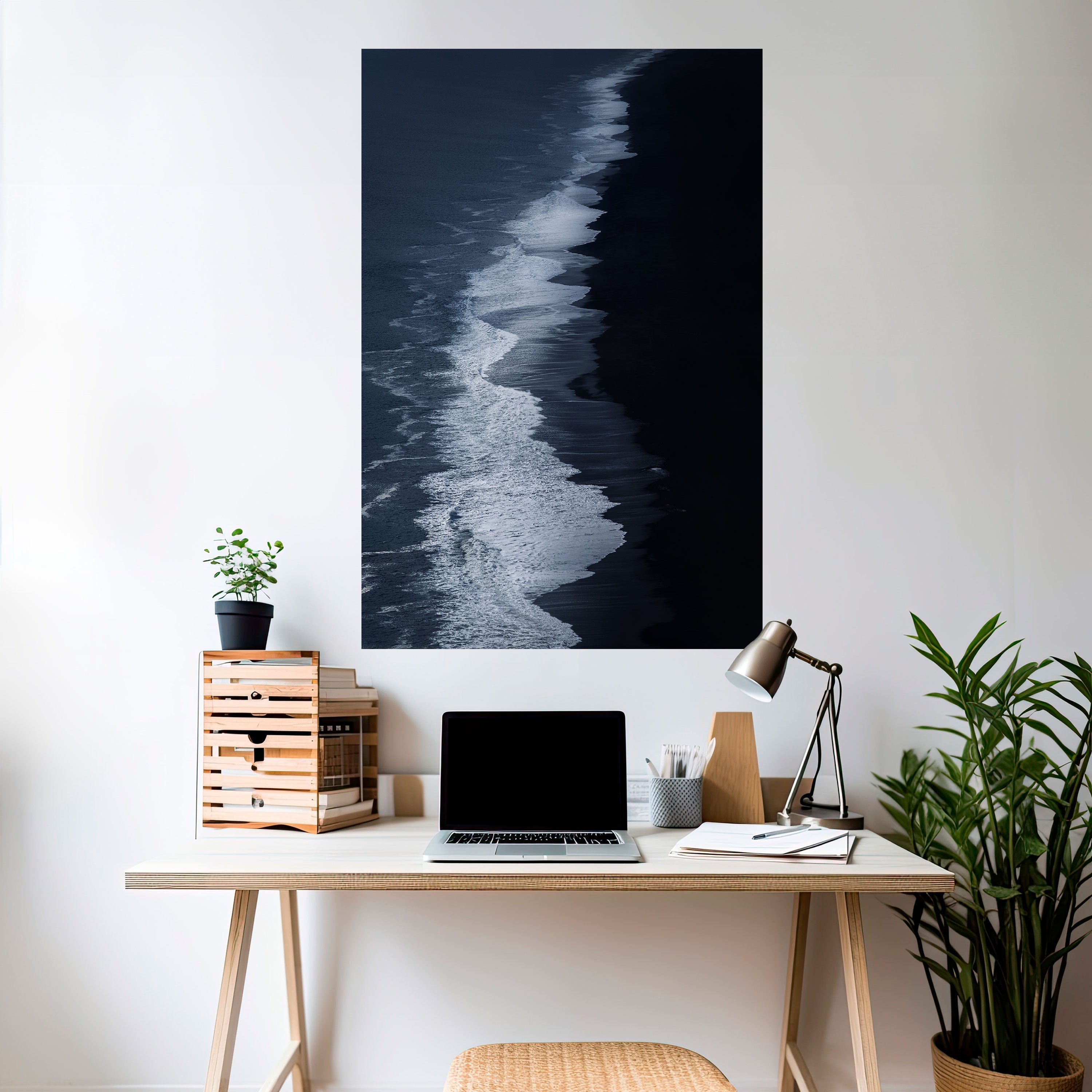 OCEAN'S WHISPER Peel and Stick Vertical Poster
