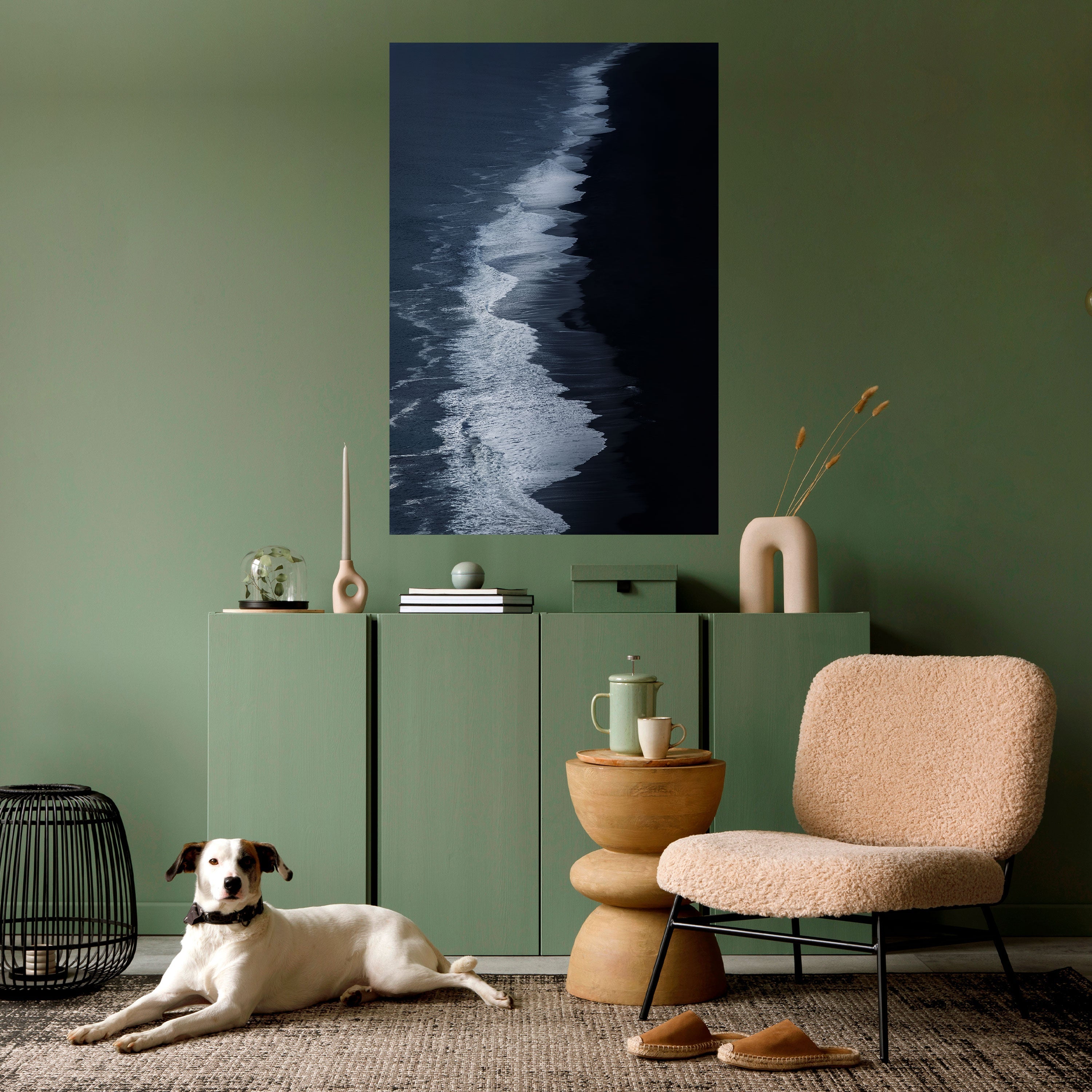 OCEAN'S WHISPER Peel and Stick Vertical Poster