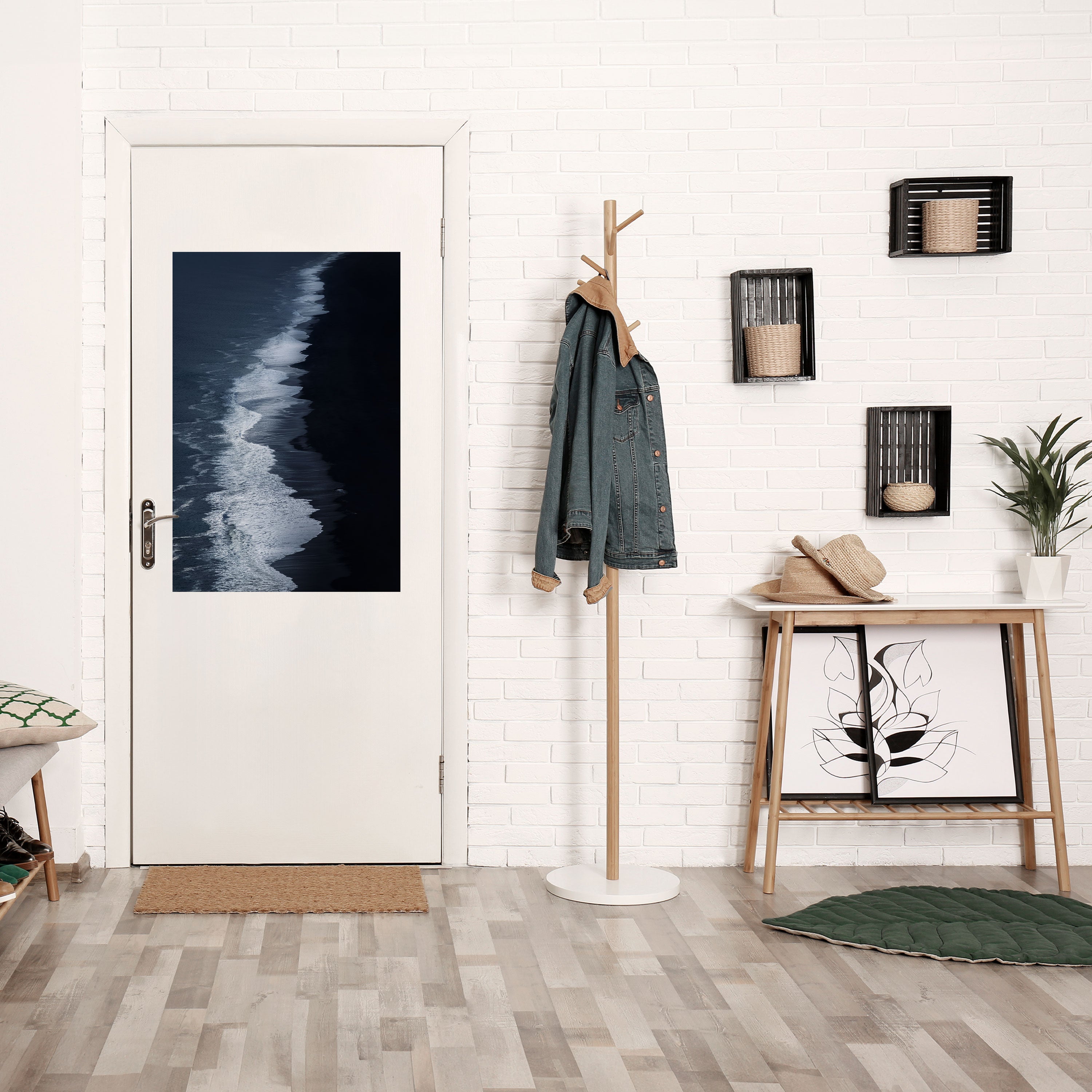 OCEAN'S WHISPER Peel and Stick Vertical Poster