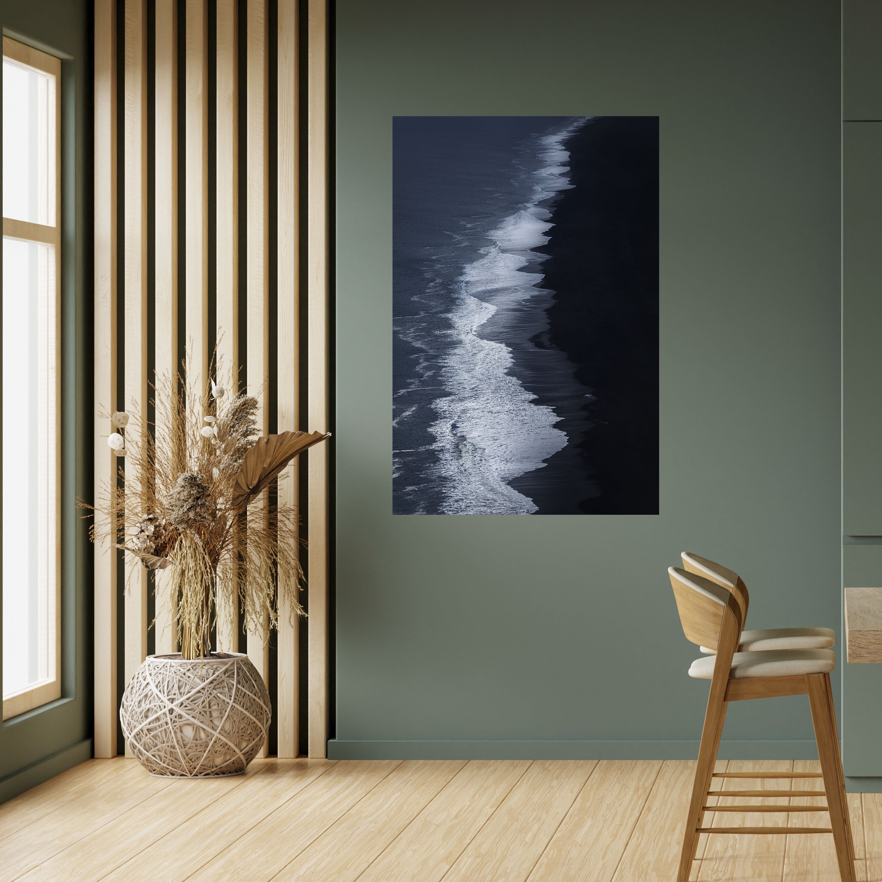 OCEAN'S WHISPER Peel and Stick Vertical Poster
