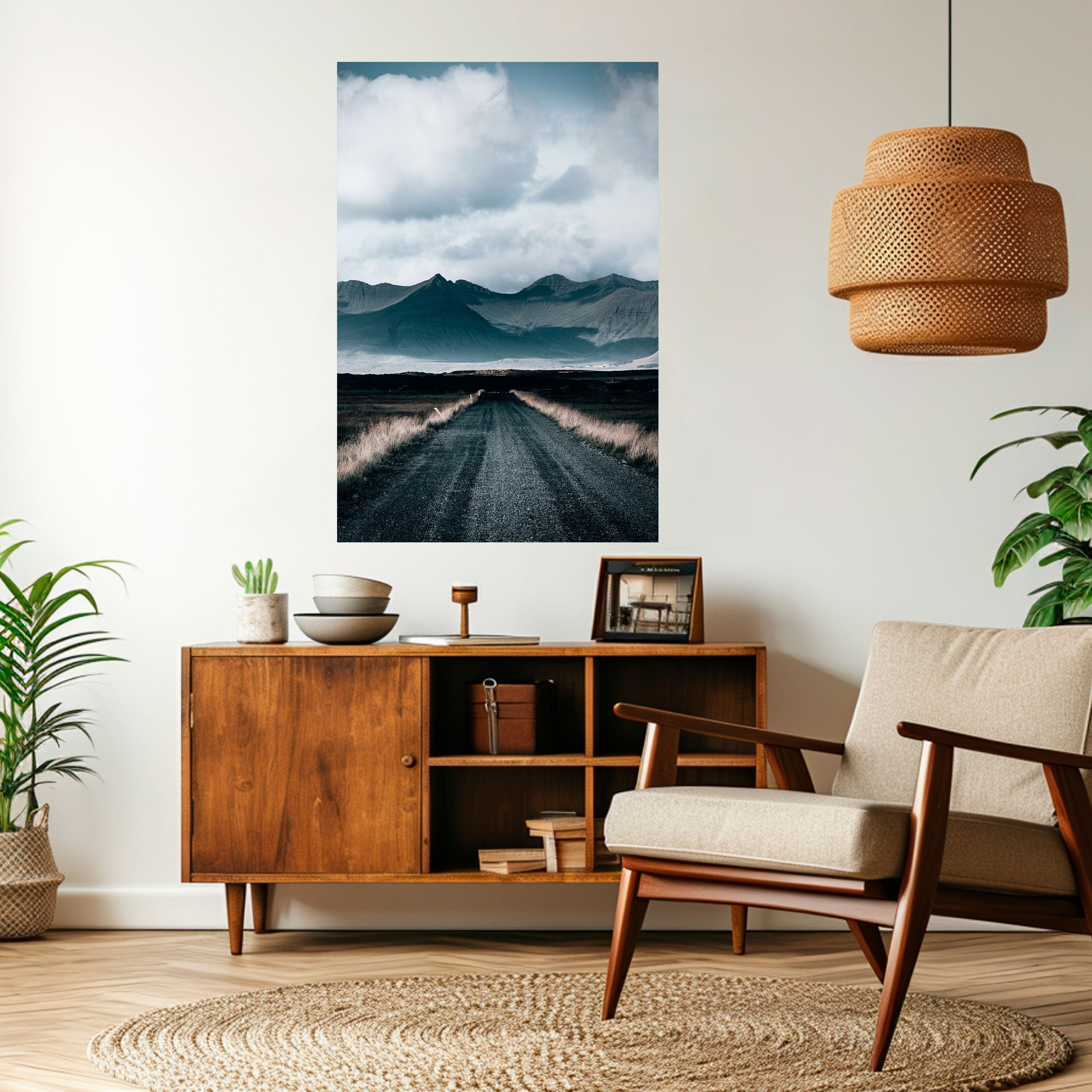 FOGBOUND HEIGHTS Peel and Stick Vertical Poster