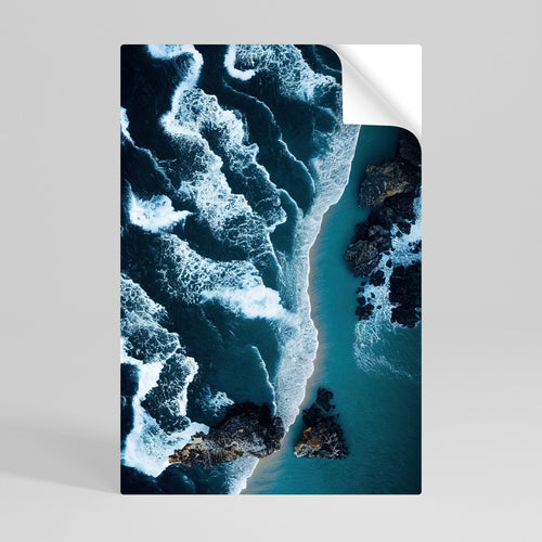 COSMIC COASTLINE Αυτοκόλλητη Αφίσα κάθετη