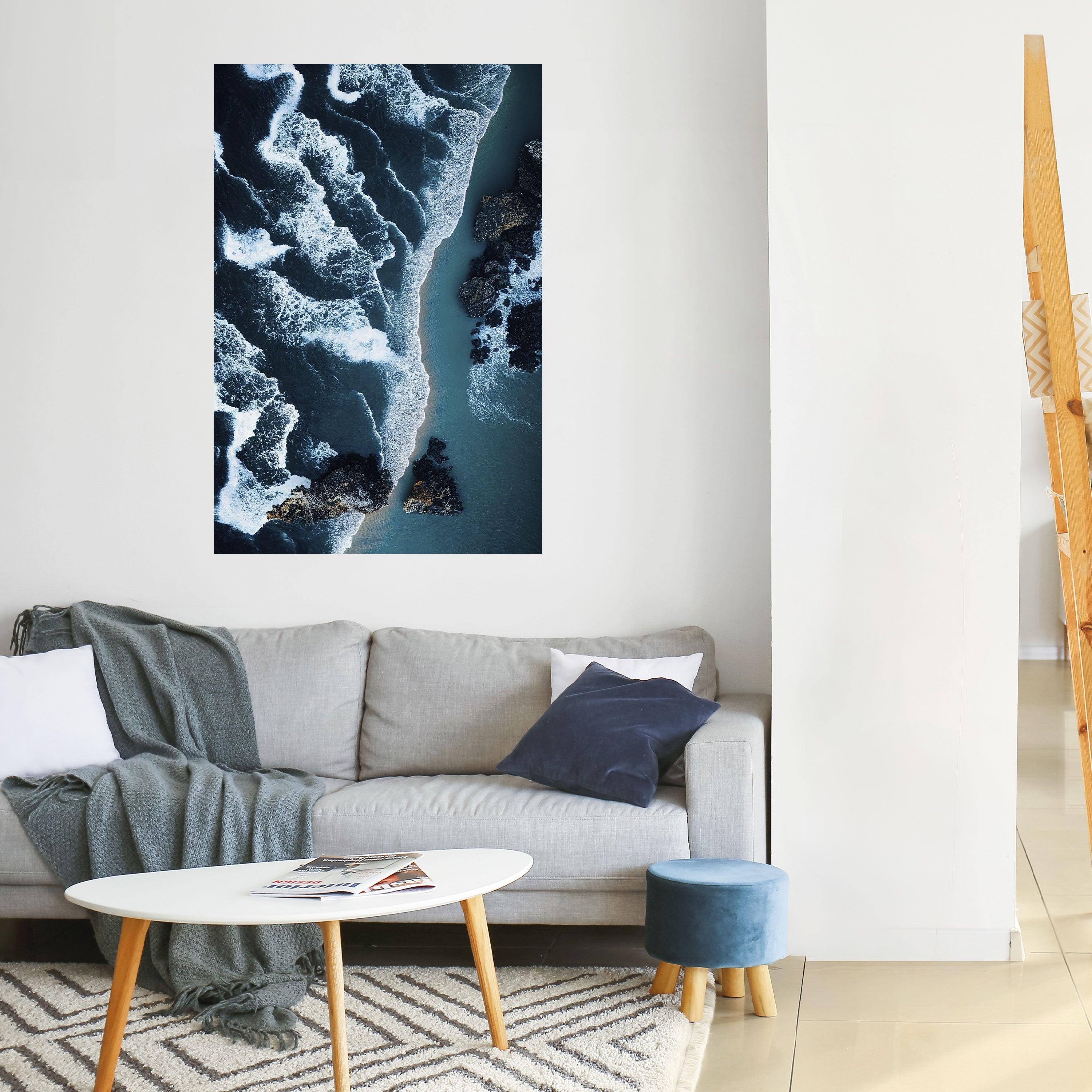 COSMIC COASTLINE Peel and Stick Vertical Poster