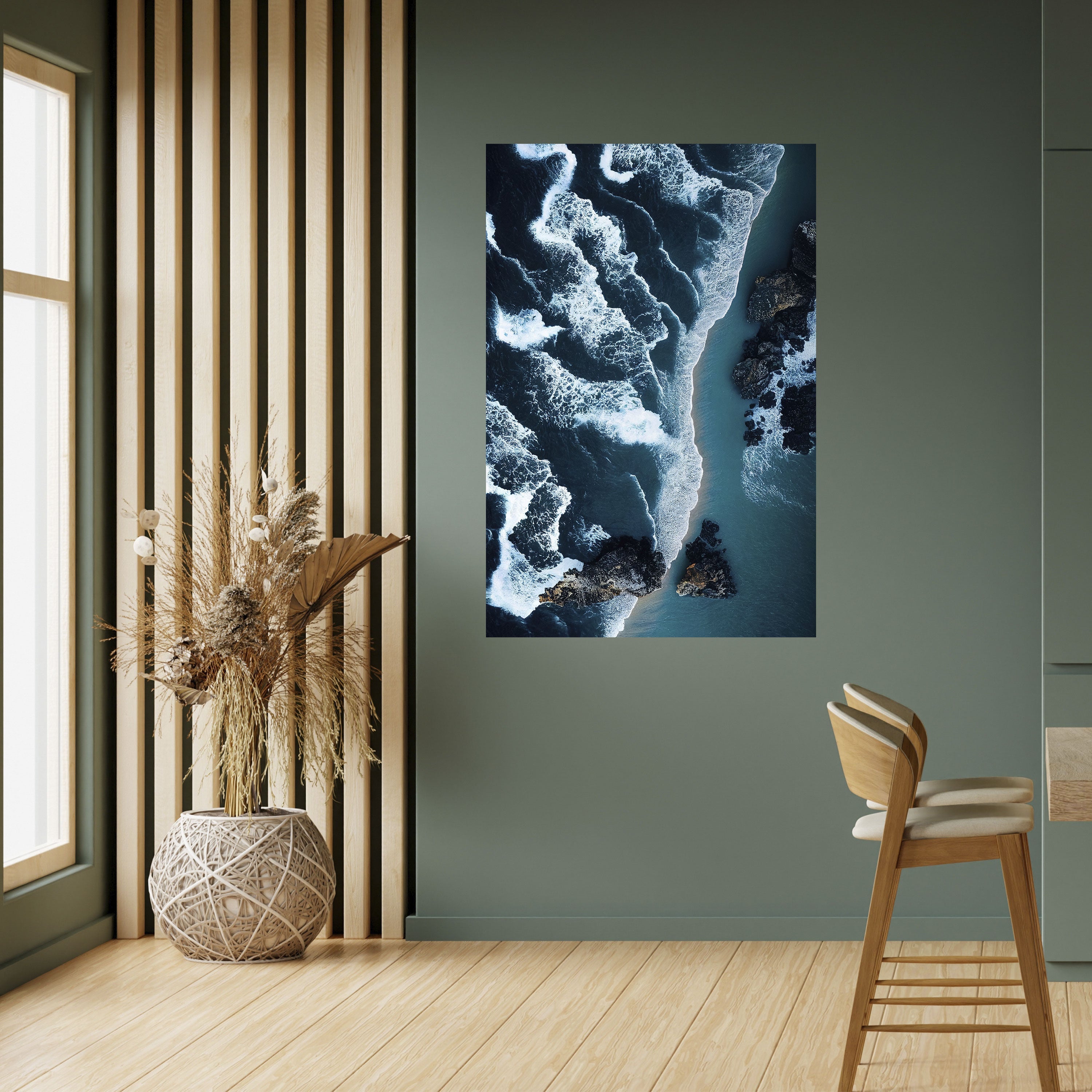 COSMIC COASTLINE Peel and Stick Vertical Poster