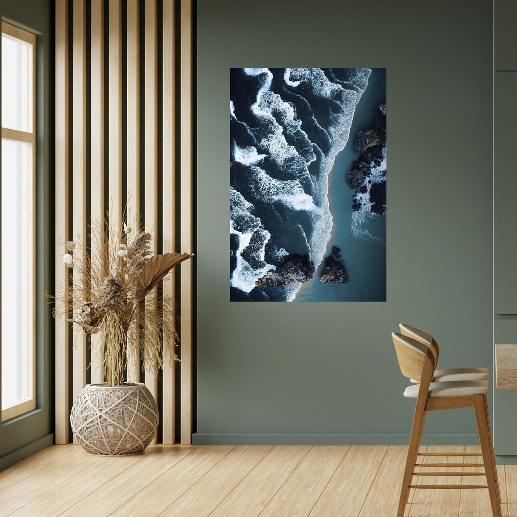 COSMIC COASTLINE Peel and Stick Vertical Poster