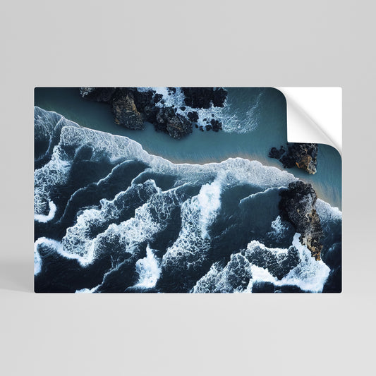 COSMIC COASTLINE Αυτοκόλλητη Αφίσα οριζόντια