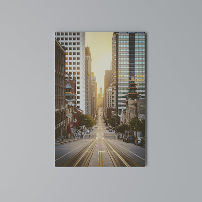 SUNSET CITYSCAPE SYMPHONY Κατακόρυφος Πίνακας σε Καμβά
