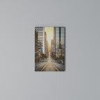 SUNSET CITYSCAPE SYMPHONY Vertical Canvas Print
