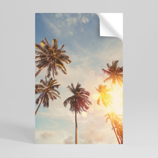 WHISPERING PALM LEAVES Αυτοκόλλητη Αφίσα κάθετη