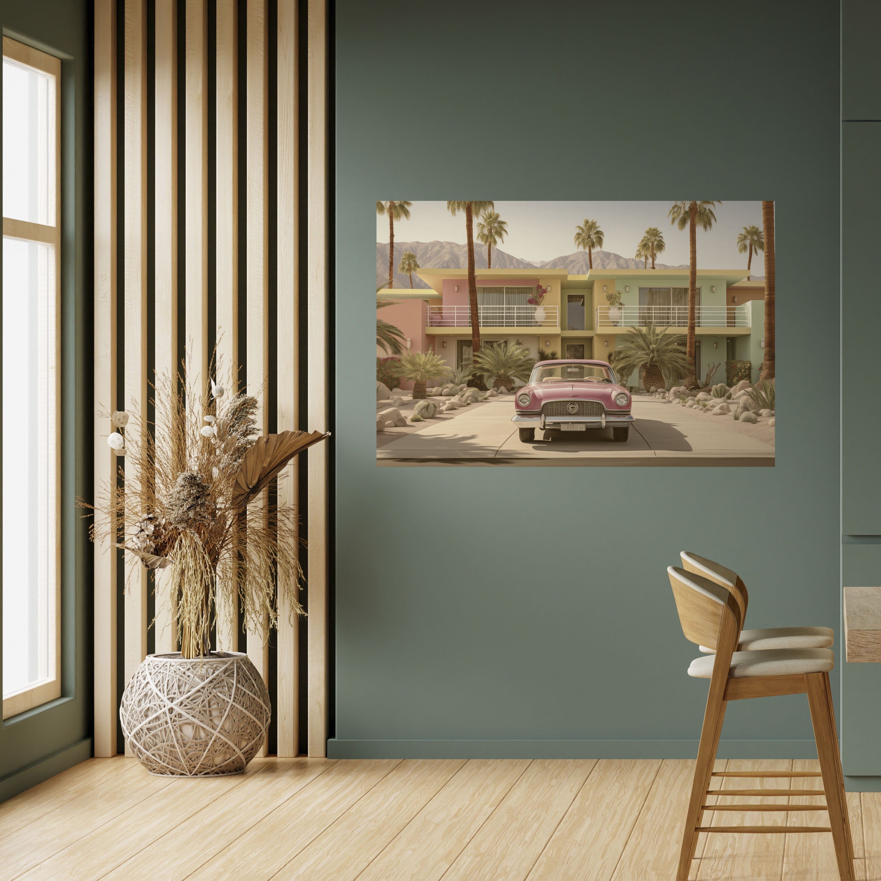 CALIFORNIAN STYLE Peel and Stick Horizontal Poster